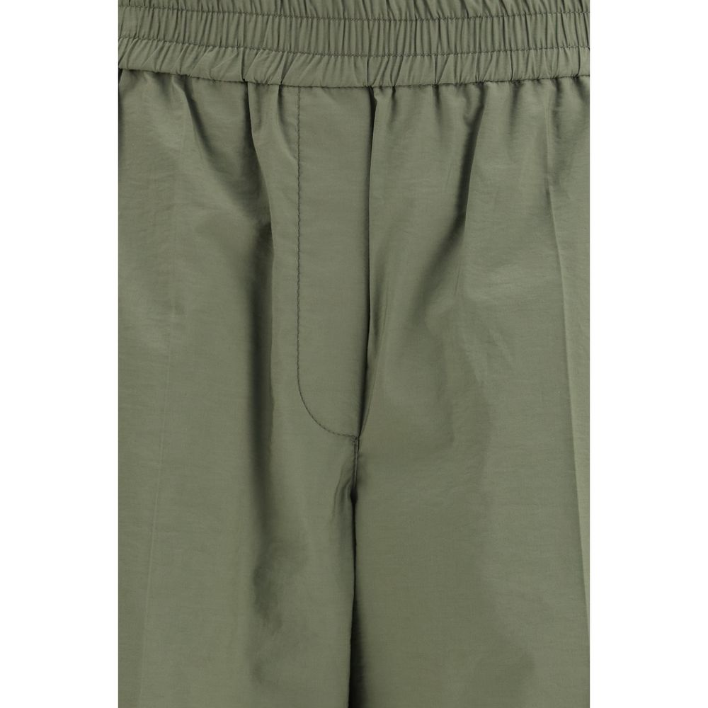 Brunello Cucinelli Bicolor Cotton Casual Women's Pants