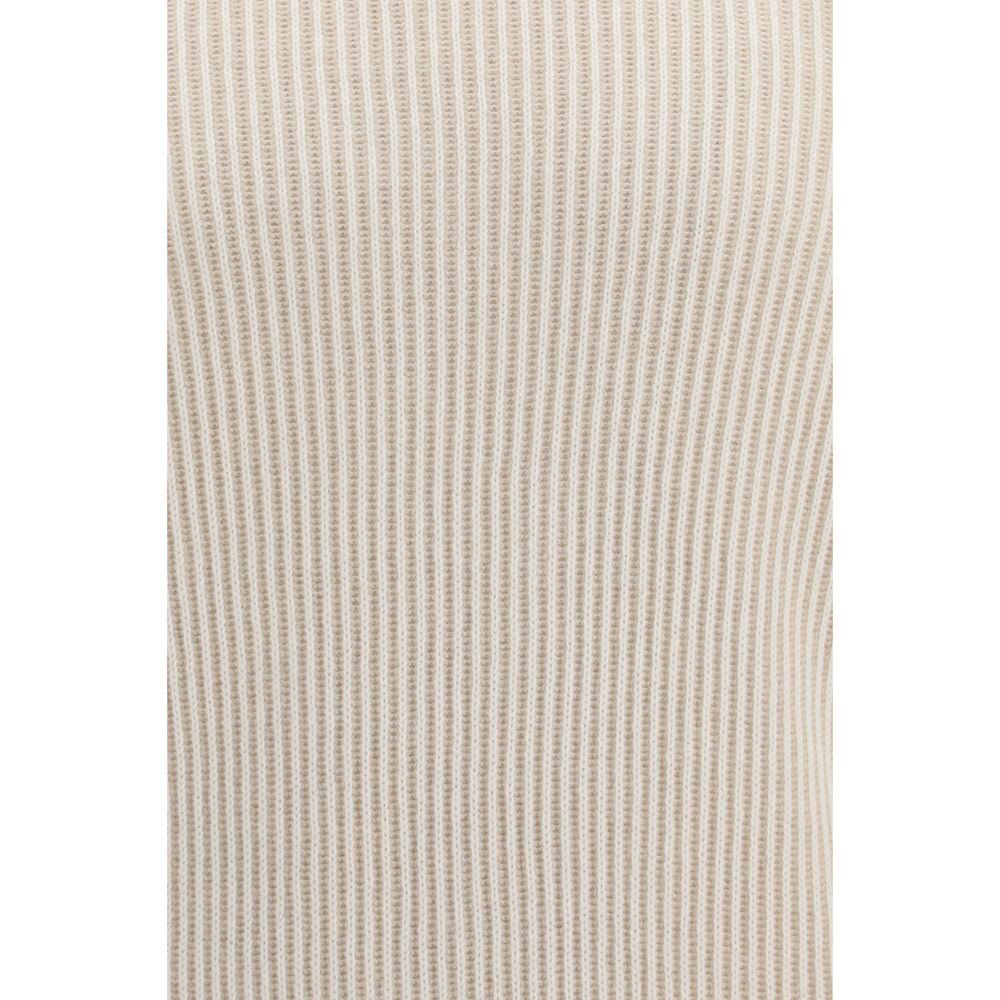 Brunello Cucinelli Beige Cashmere Men's Turtleneck