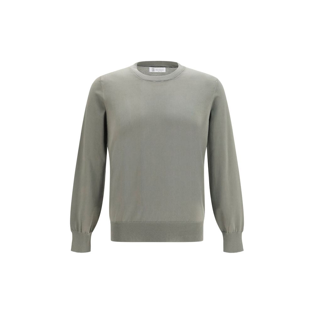 Brunello Cucinelli Bicolor Cotton Men's Sweatshirt