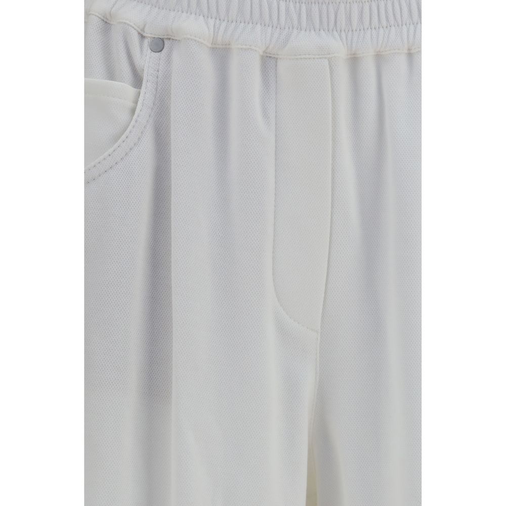 Brunello Cucinelli White Cotton Bermuda Women's Shorts
