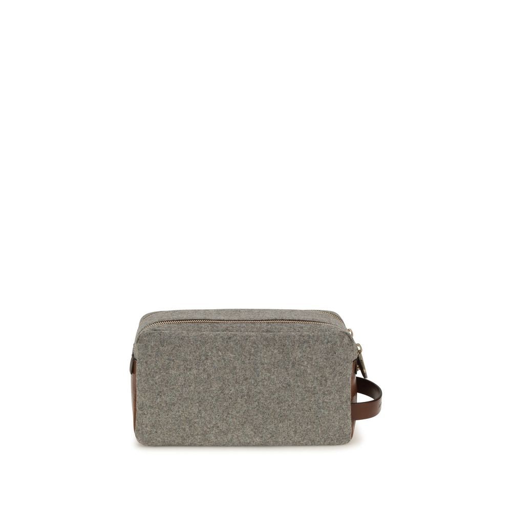 Brunello Cucinelli Gray Wool Oves Aries Other Men's Accessories