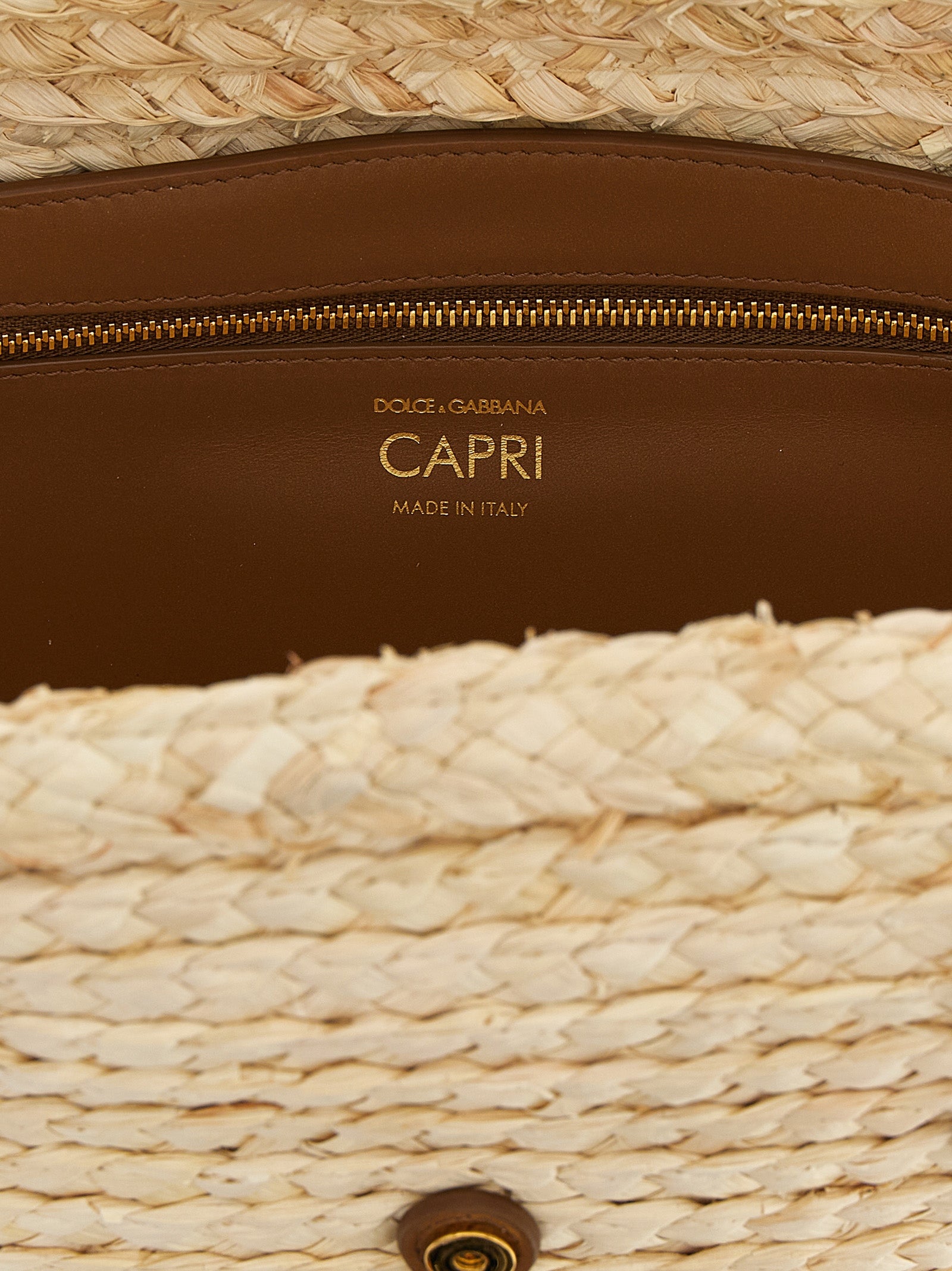 Dolce & Gabbana Beige Cork Shoulder Women's Bag