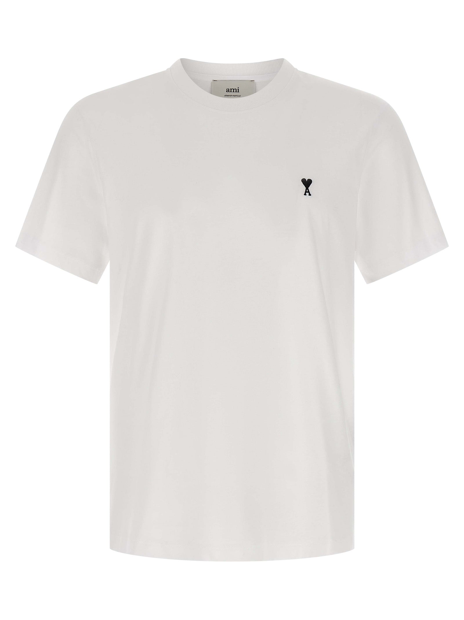 Ami Paris White Cotton Men's T-Shirt