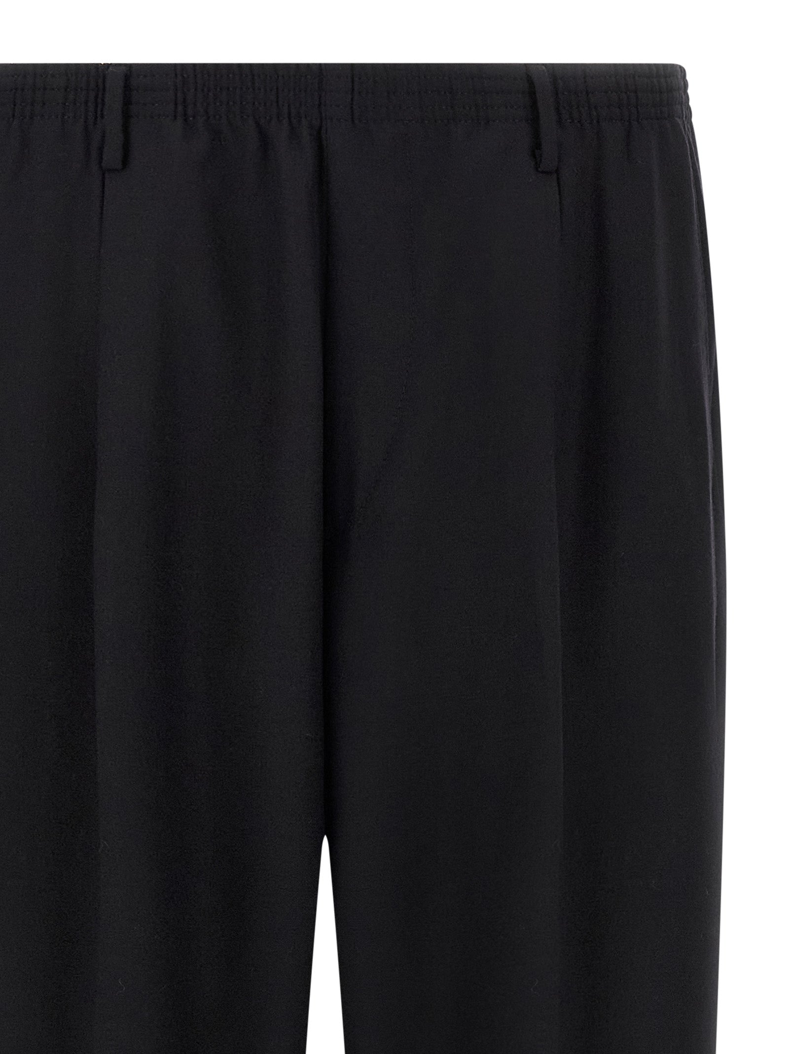CELLAR DOOR Black Wool Casual Men's Pants