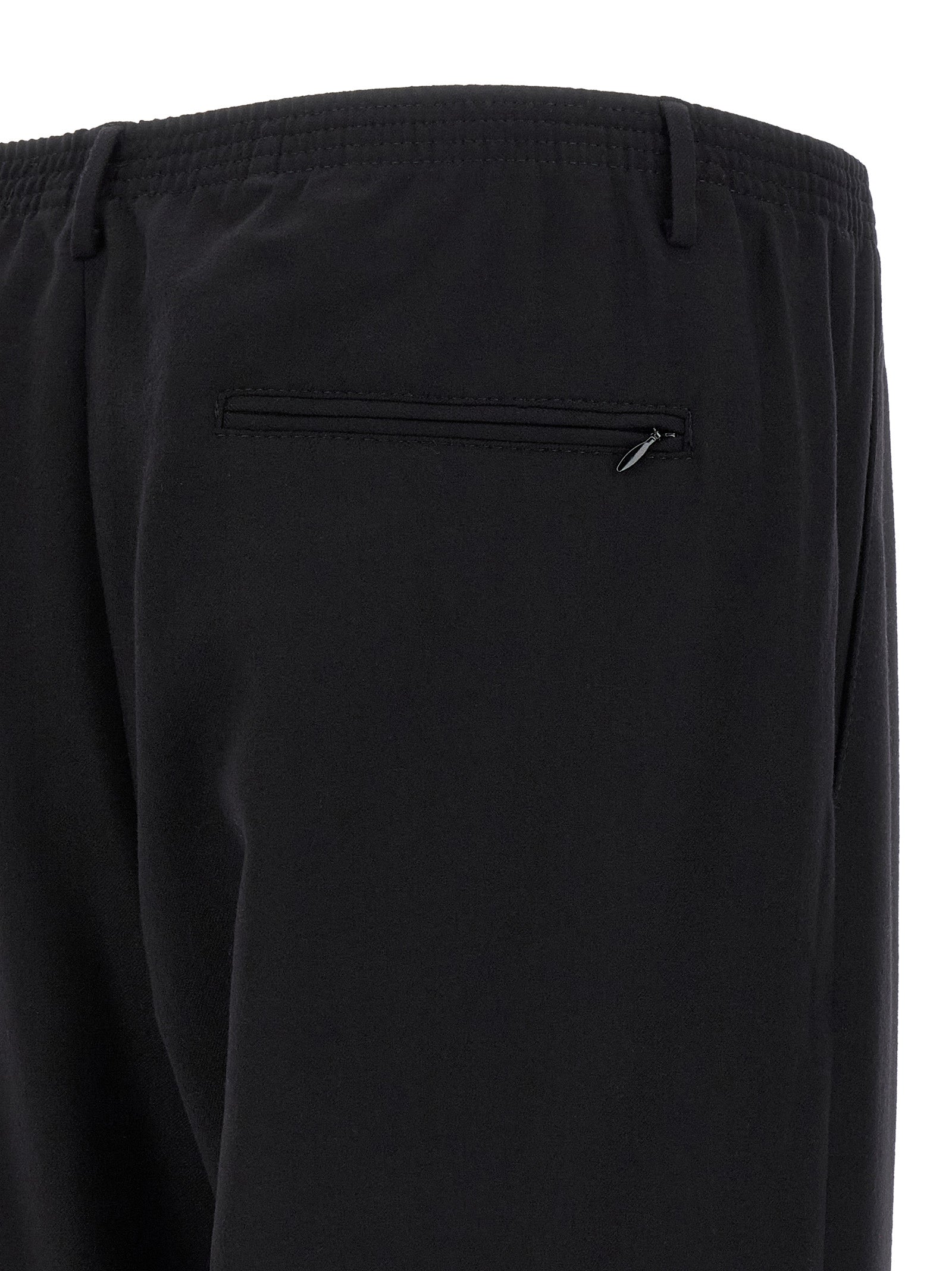 CELLAR DOOR Black Wool Casual Men's Pants