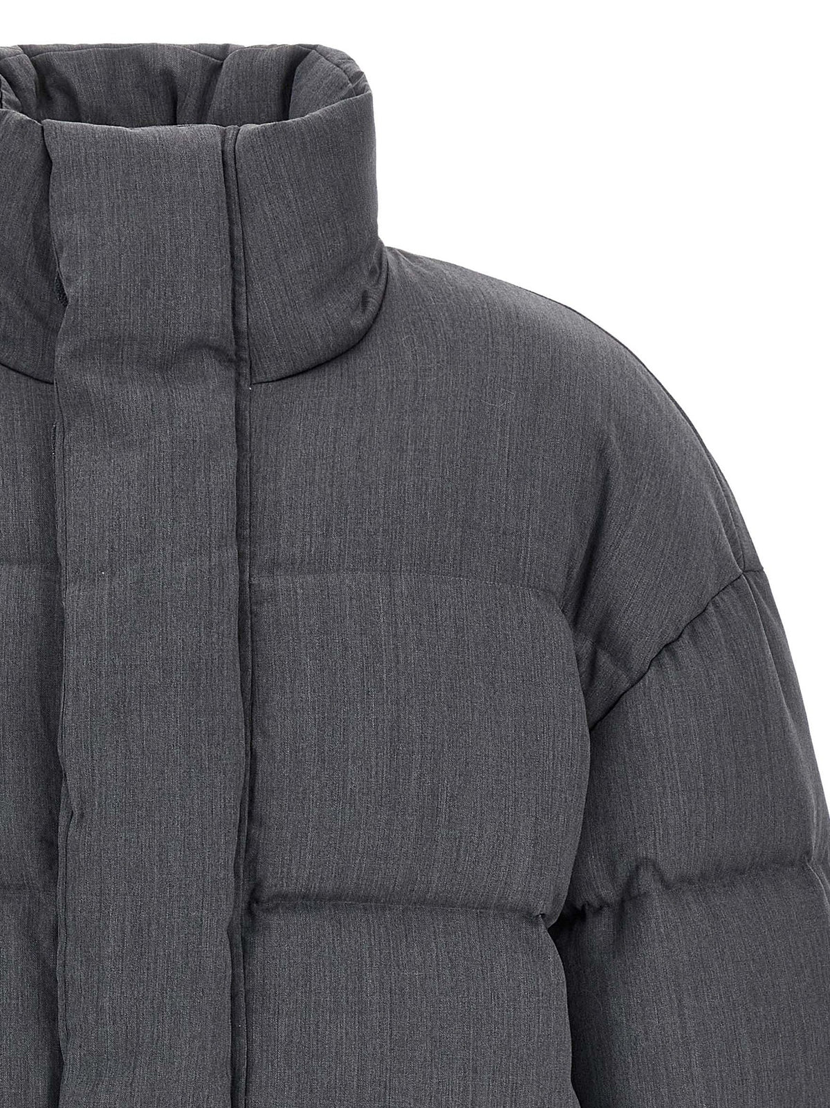 Entire Studios Gray Wool Full-Length Men's Jacket