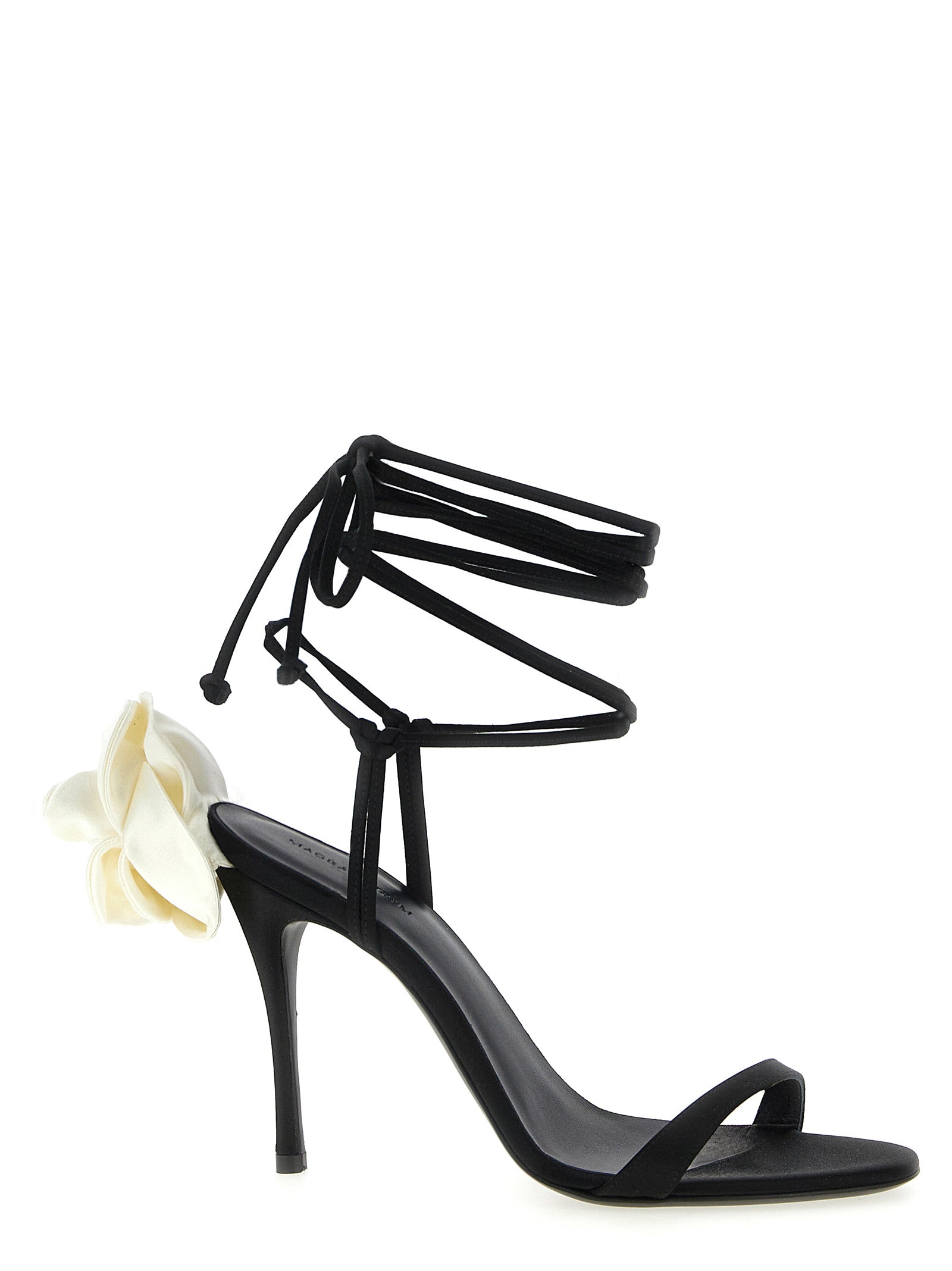 Magda Butrym Bicolor Viscose Stiletto Heel Women's Sandals