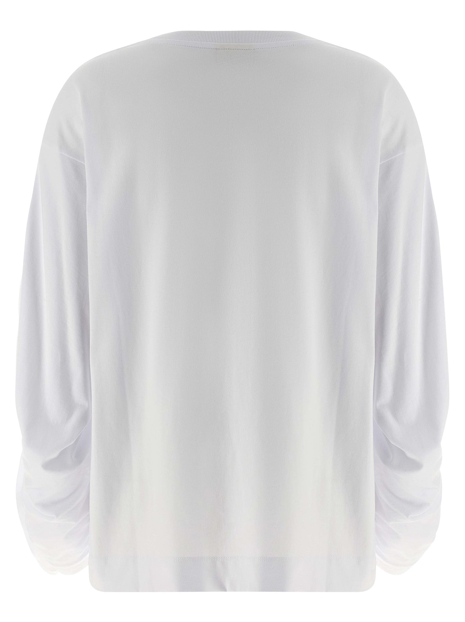 Dries Van Noten White Cotton Long Sleeve Women's T-Shirt