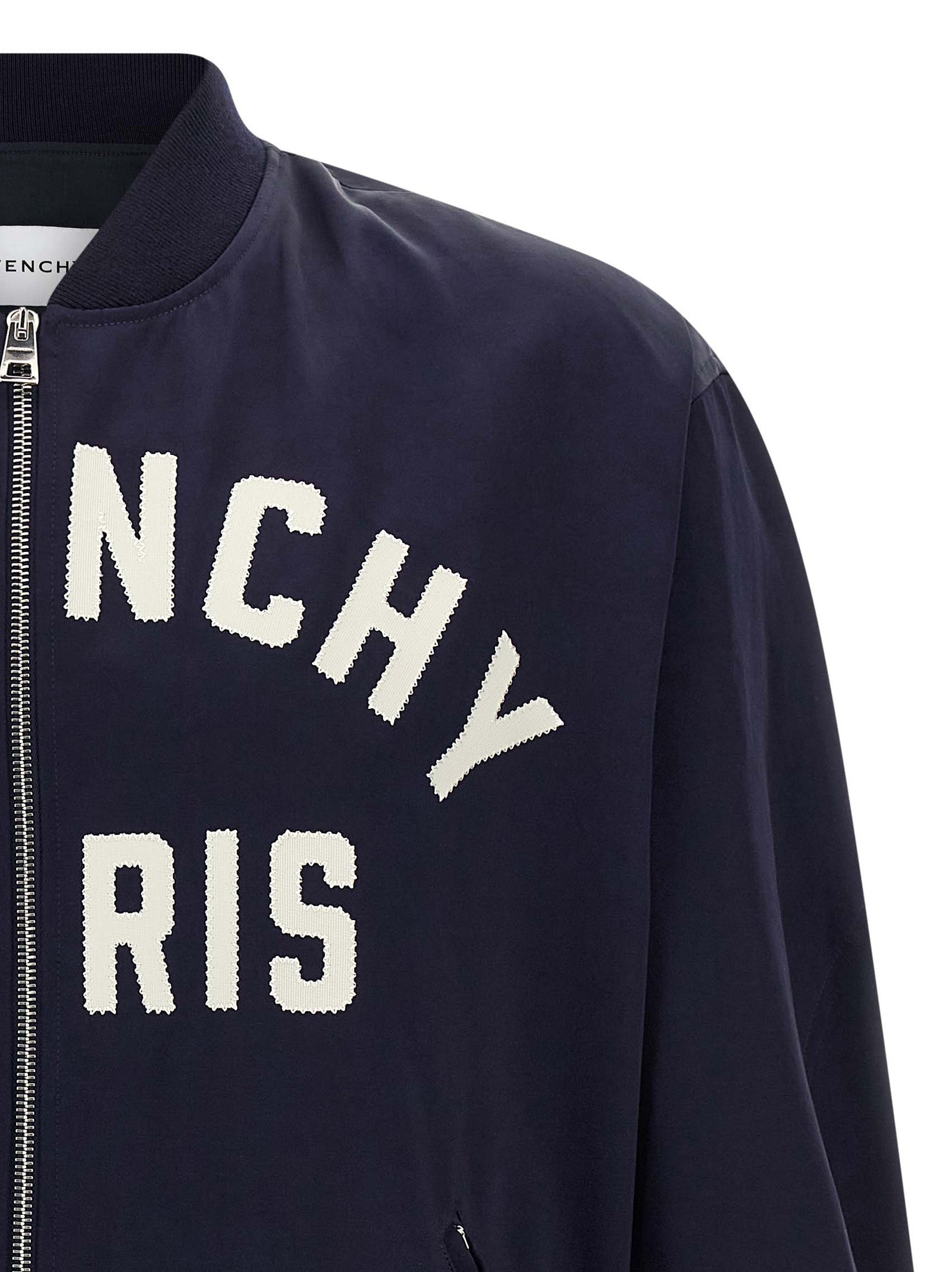 Givenchy Blue Cotton Men's Bomber