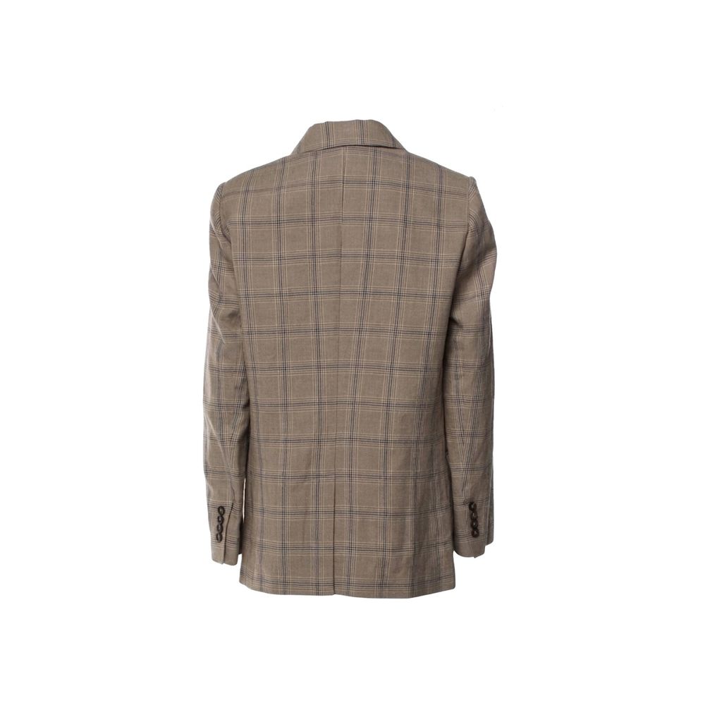 Brunello Cucinelli Brown Linen Women's Blazer