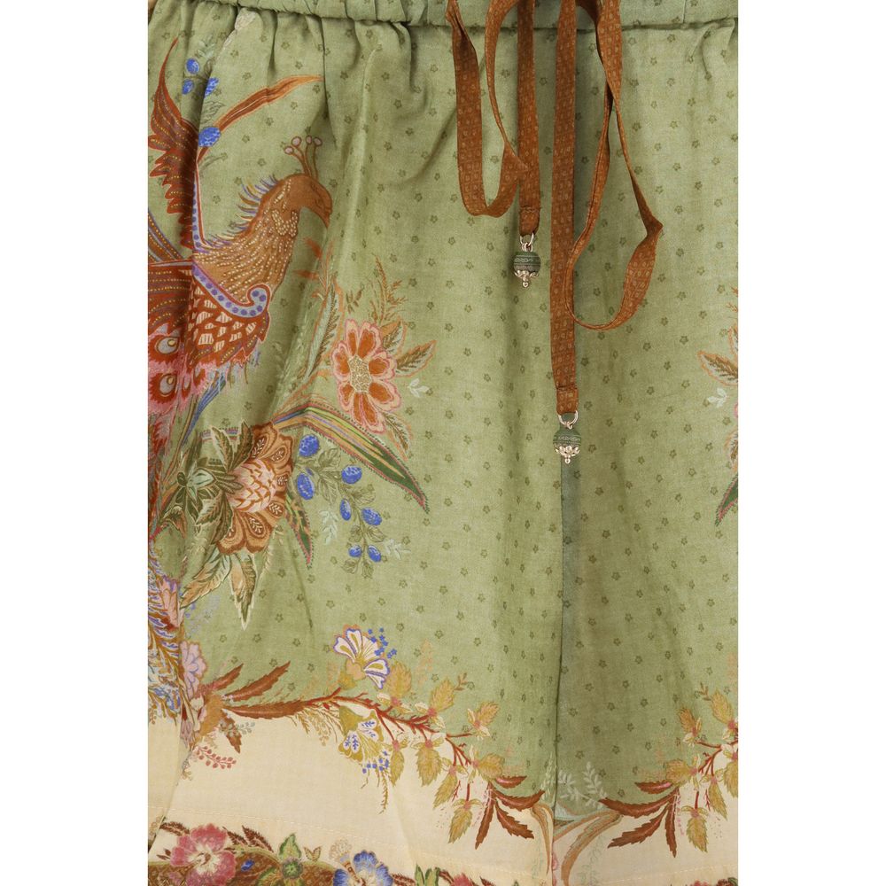 Zimmermann Multicolor Silk Bermuda Women's Shorts
