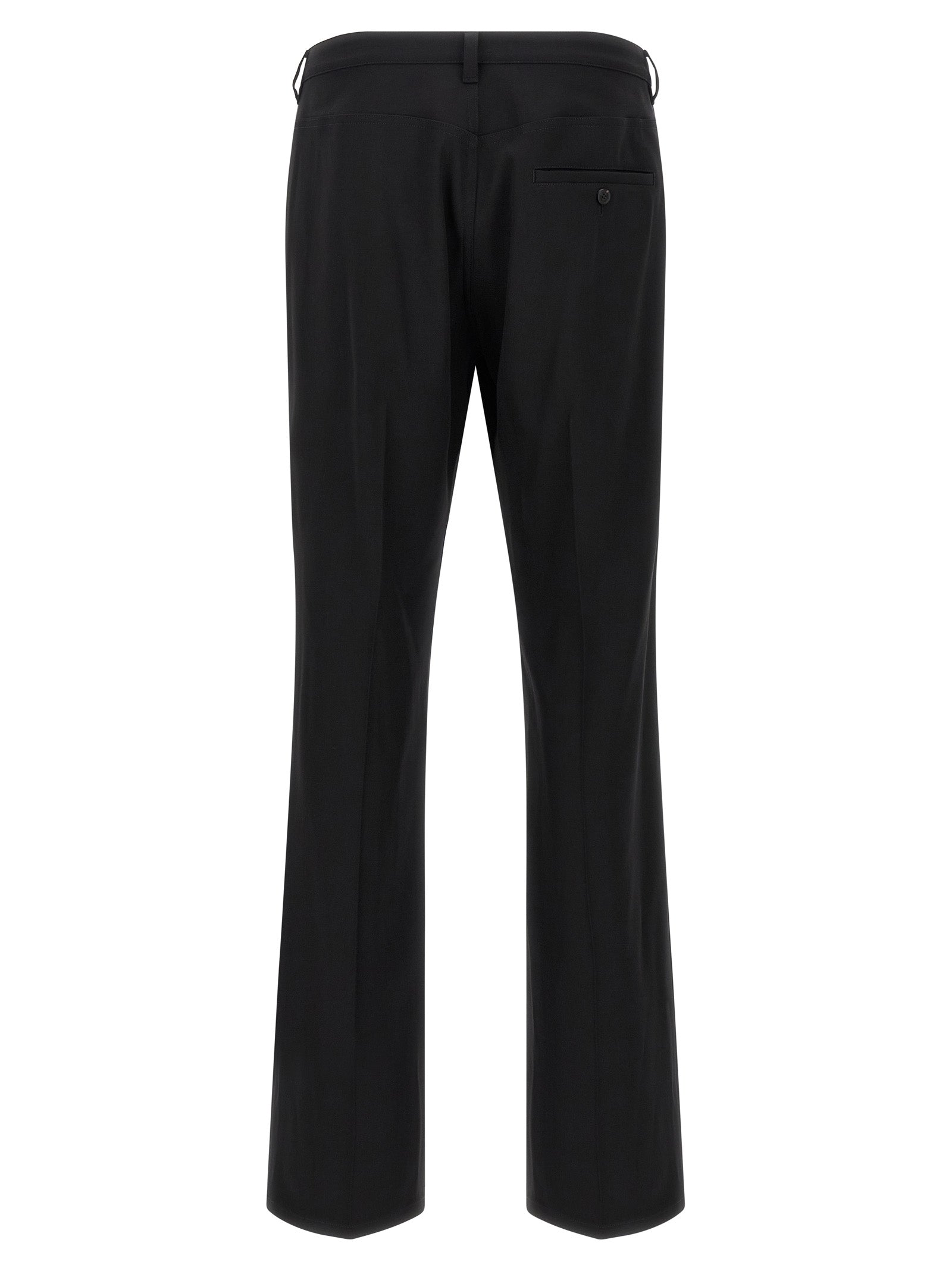 Balenciaga Black Wool Dress Men's Pants
