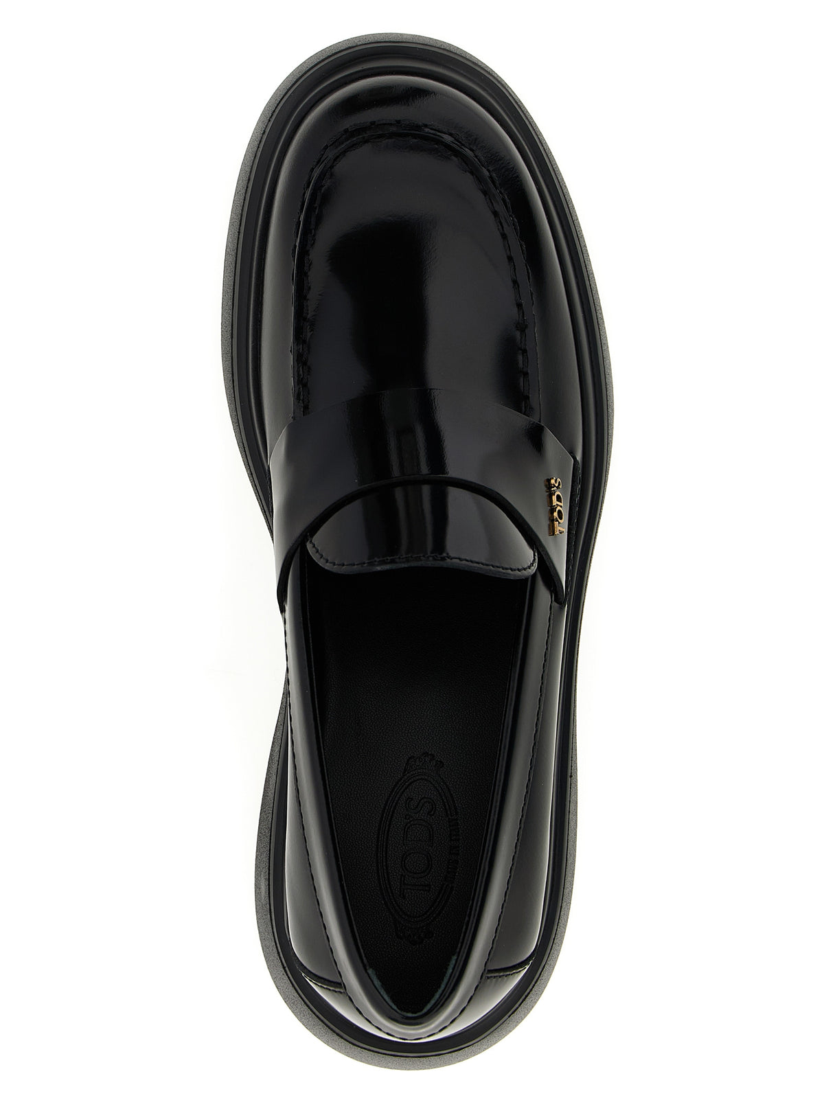 Tod's Black Calfskin Slip-On Women's Loafers