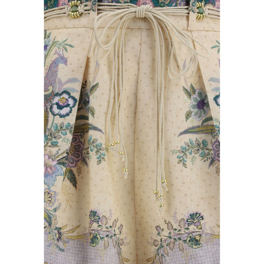 Zimmermann Multicolor Linen Bermuda Women's Shorts