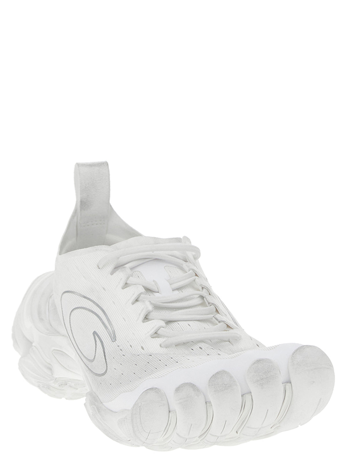Balenciaga White Polyester Athletic Men's Sneakers