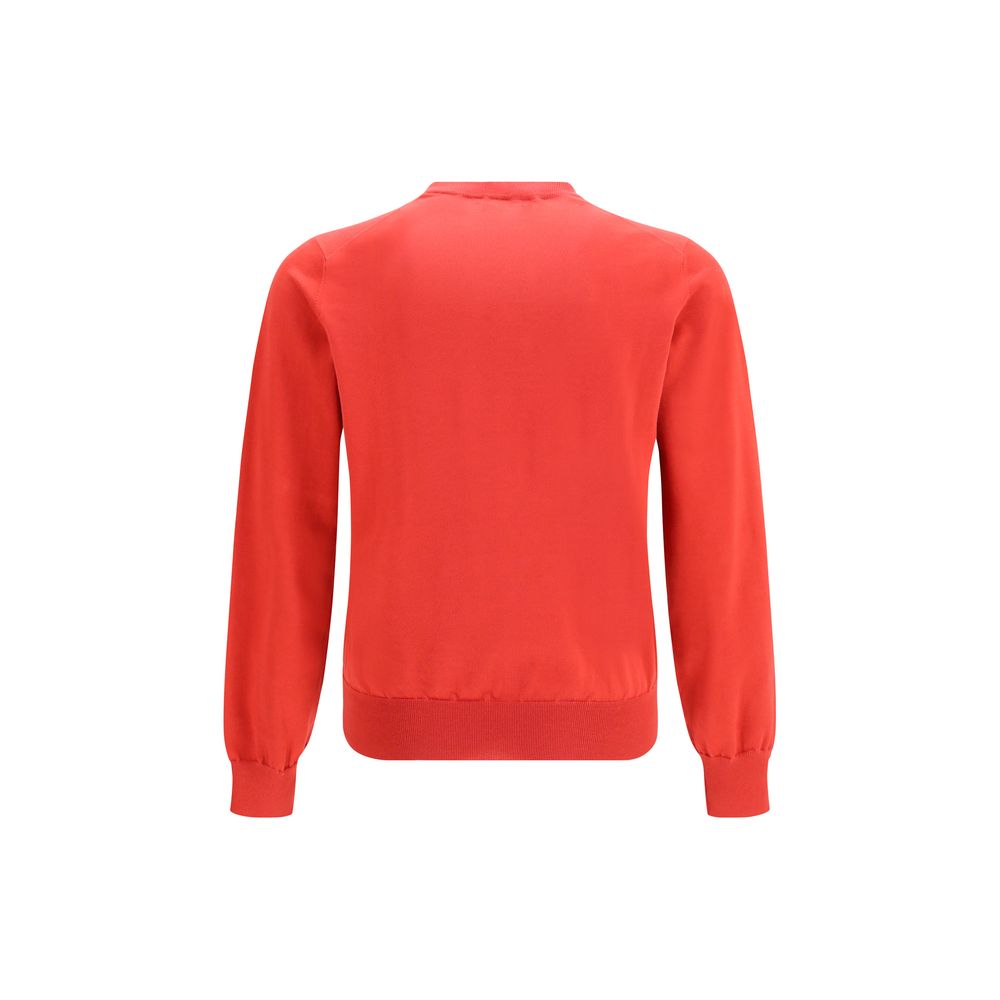 Brunello Cucinelli Red Cotton Men's Sweatshirt