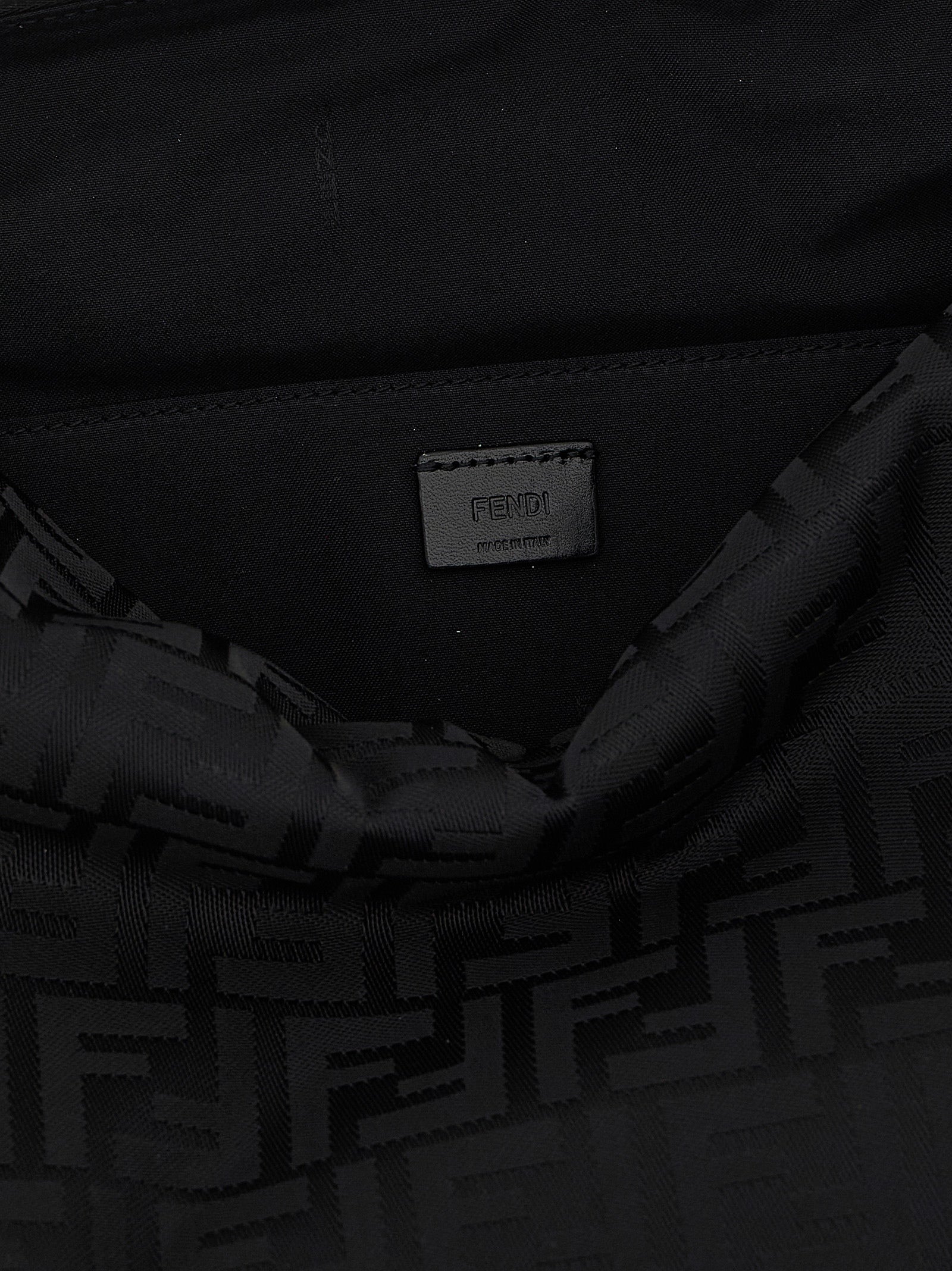 Fendi Black Polyamide Shoulder Men's Bag