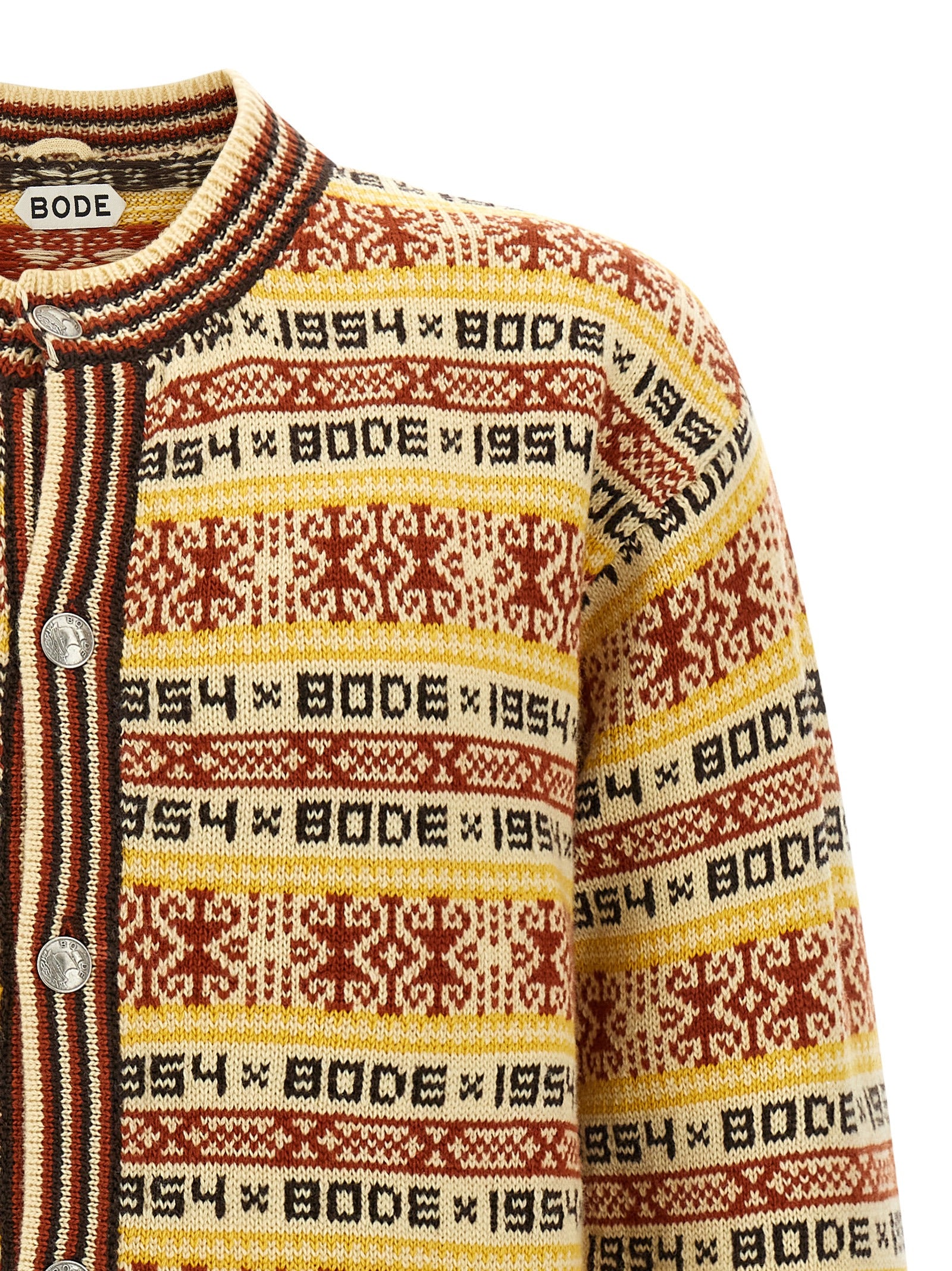 BODE Multicolor Wool Men's Cardigan