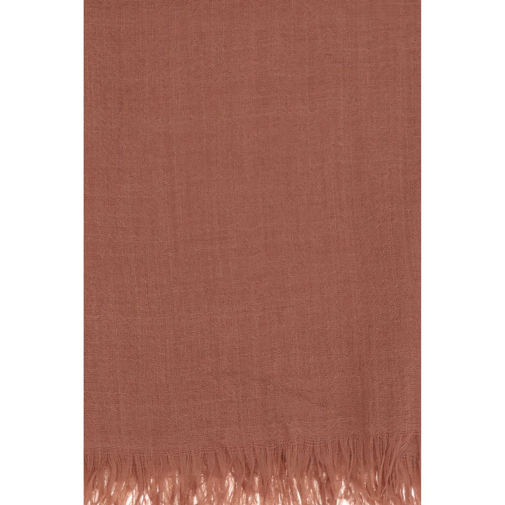 Brunello Cucinelli Orange Cashmere Women's Foulard