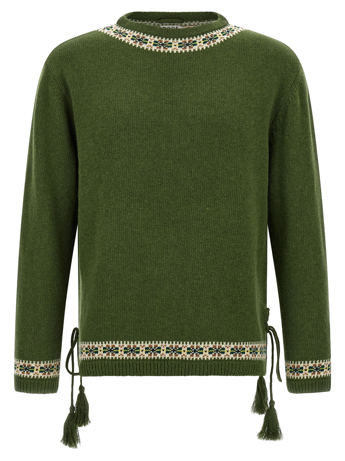 BODE Bicolor Virgin Wool Men's Cardigan