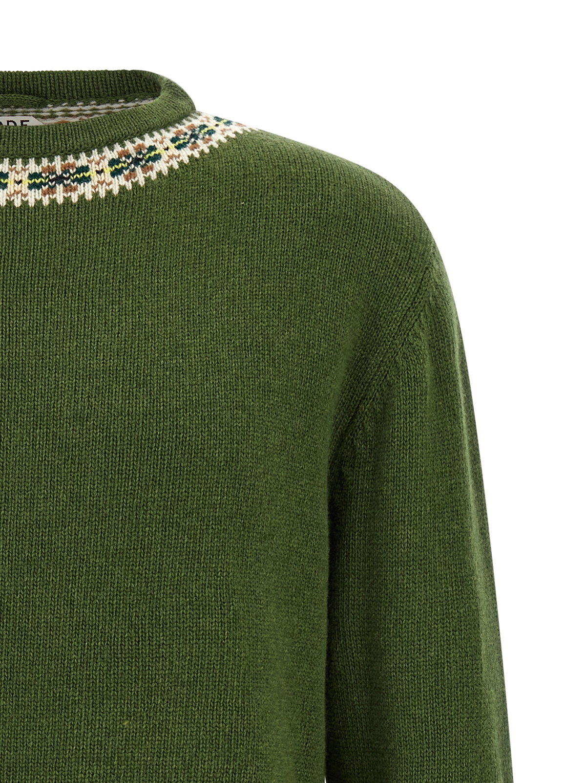 BODE Bicolor Virgin Wool Men's Cardigan