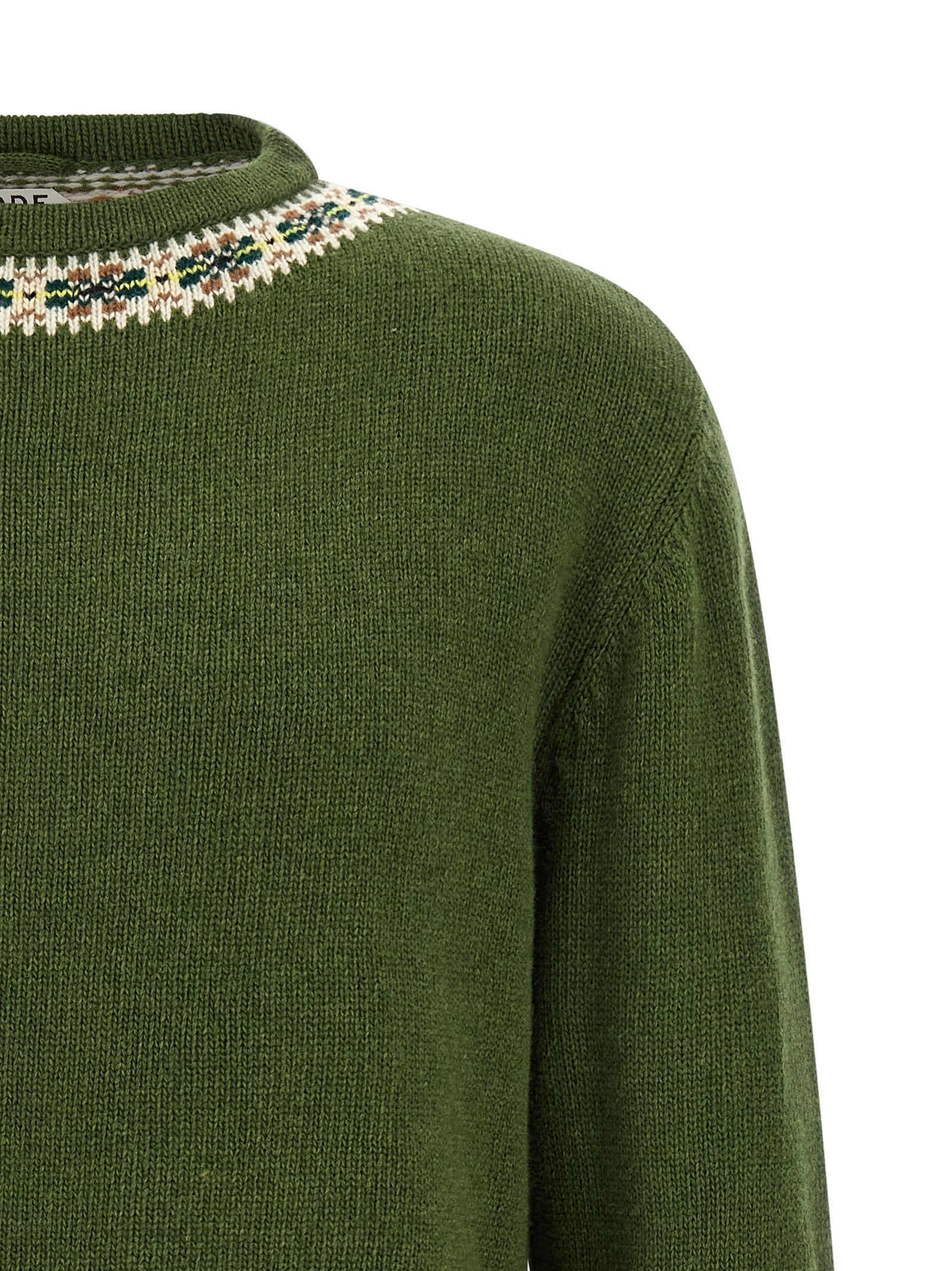 BODE Bicolor Virgin Wool Men's Cardigan