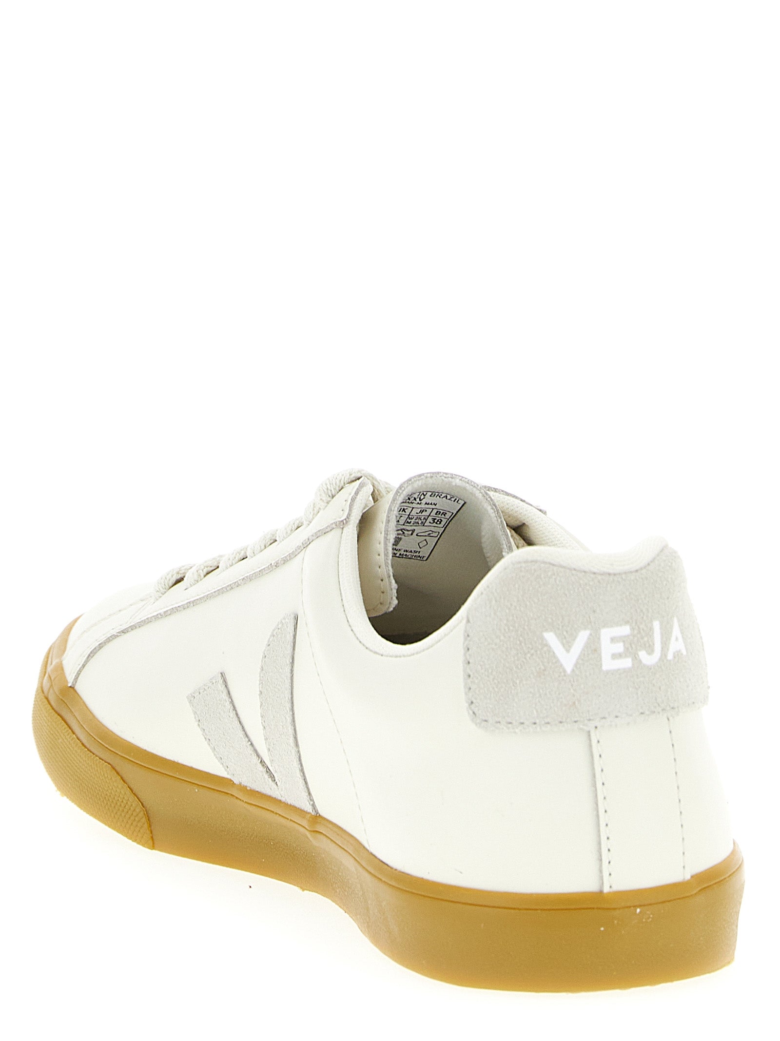 Veja Beige Calfskin Low Top Men's Sneakers