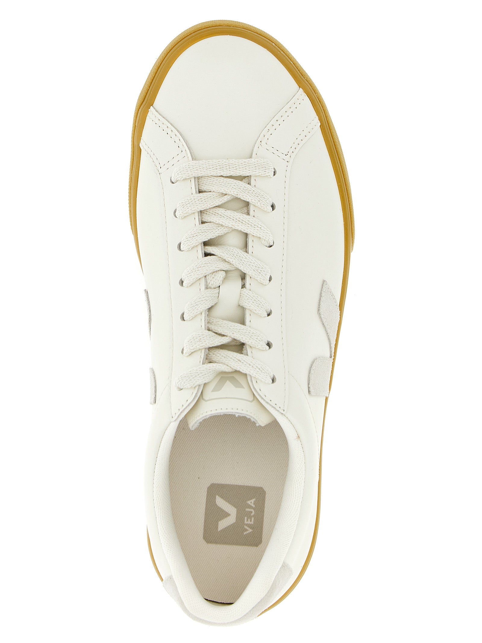 Veja Beige Calfskin Low Top Men's Sneakers