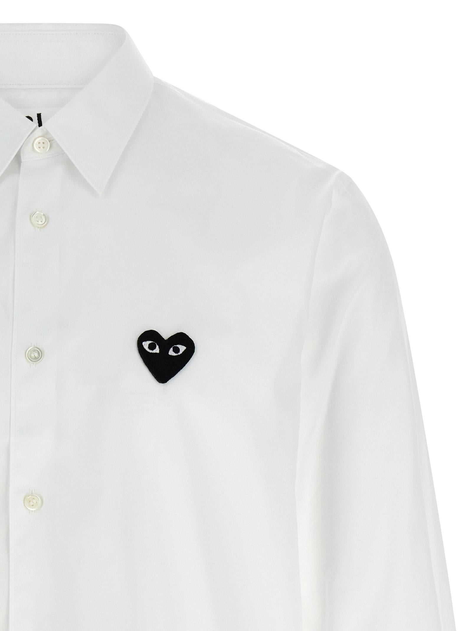Comme Des Garçons Play White Cotton Men's Blouse