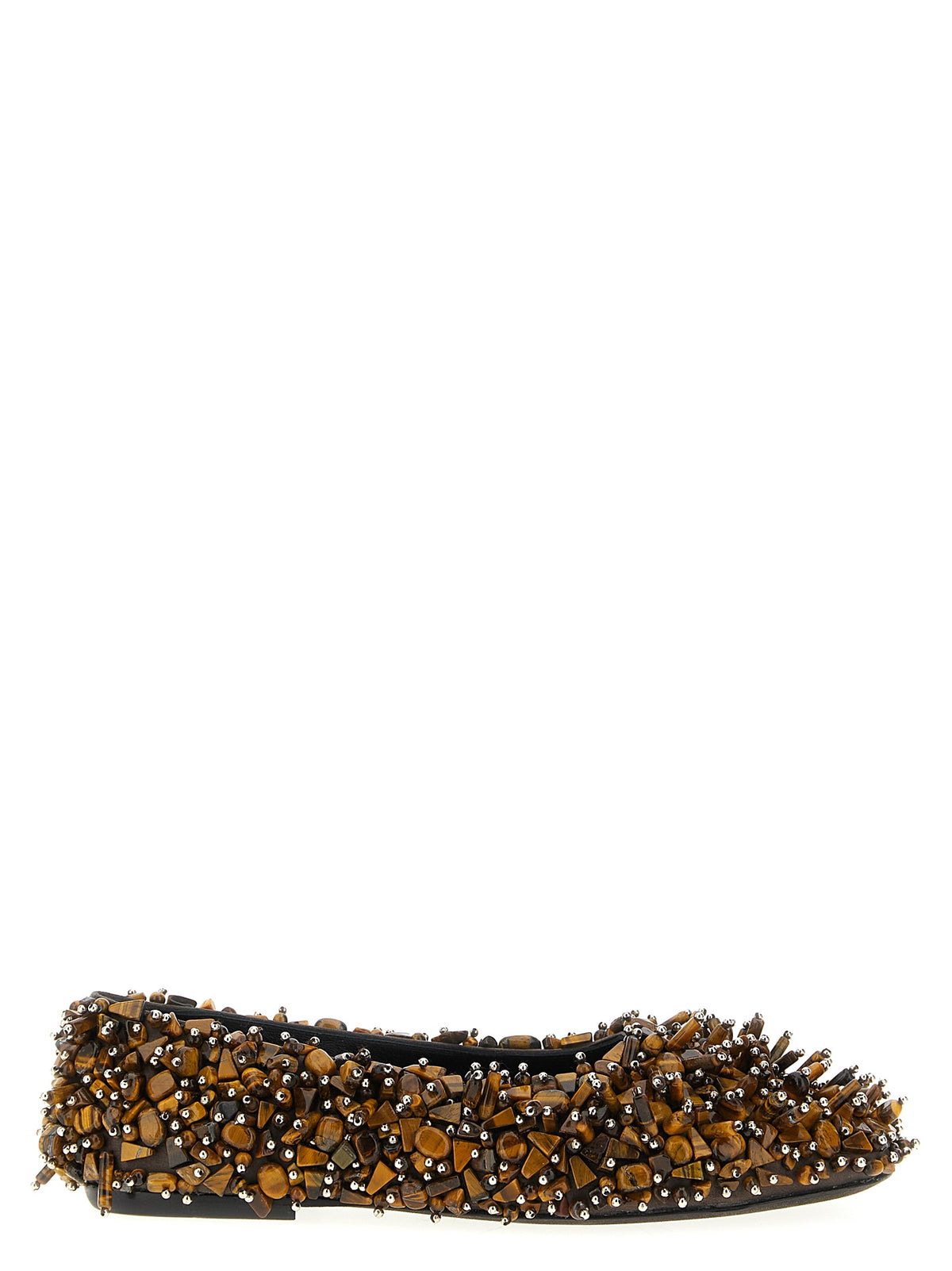 Dries Van Noten Brown Viscose Ballet Women's Flats