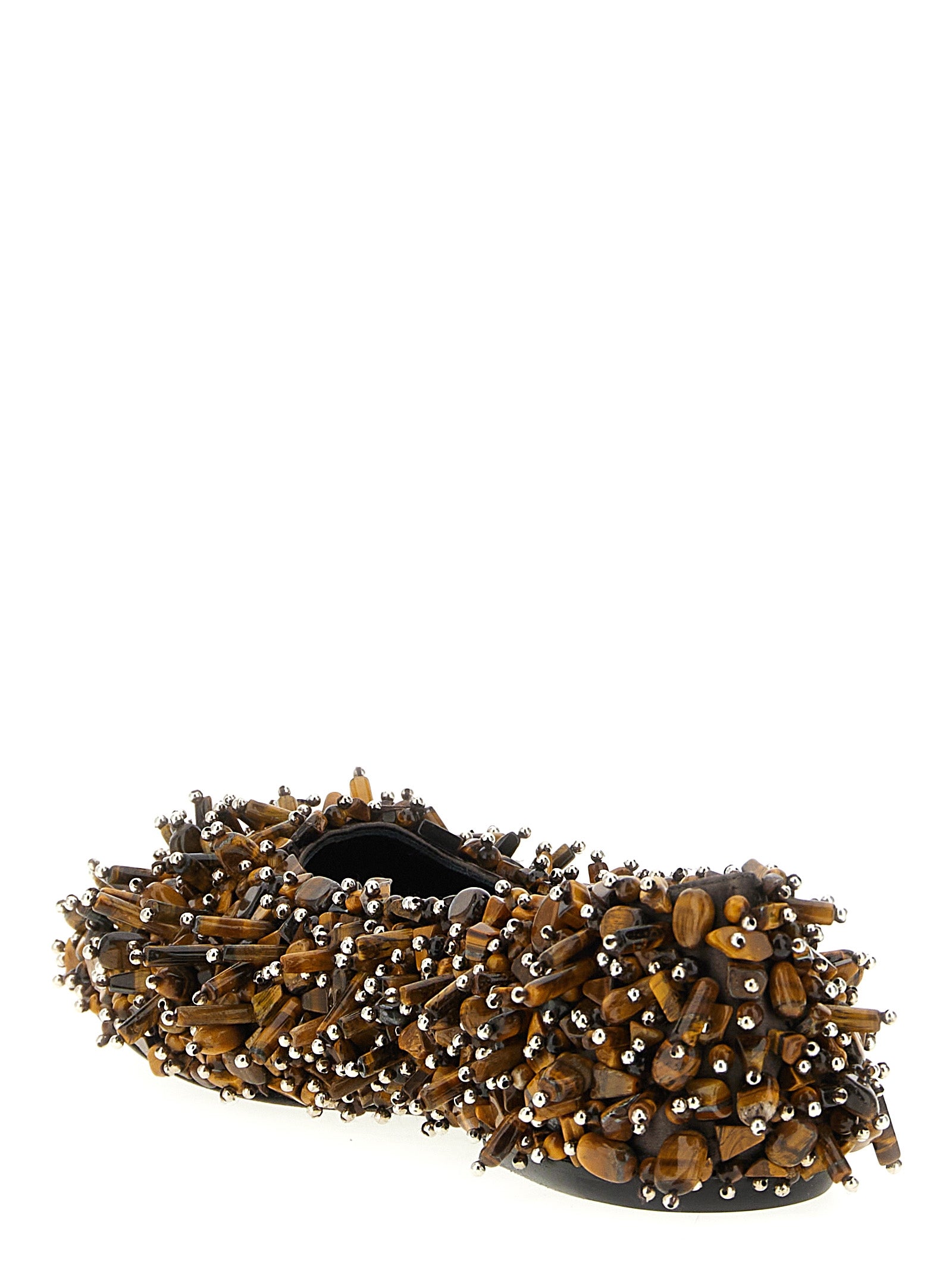 Dries Van Noten Brown Viscose Ballet Women's Flats