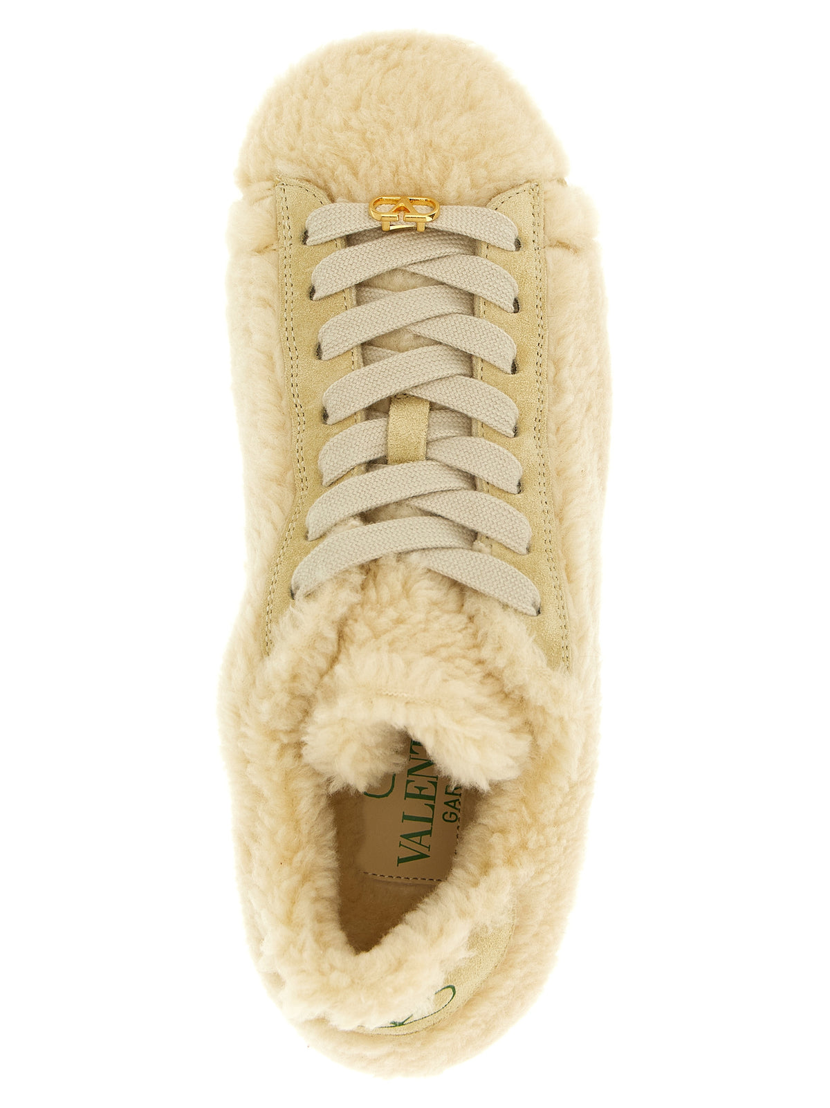 Valentino Garavani Beige Wool Women's Sneakers
