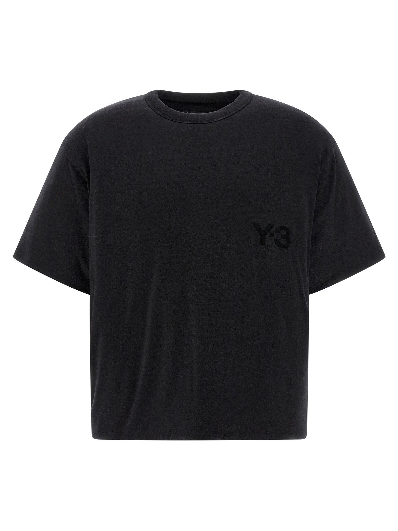 Y-3 Black Lyocell Men's T-Shirt