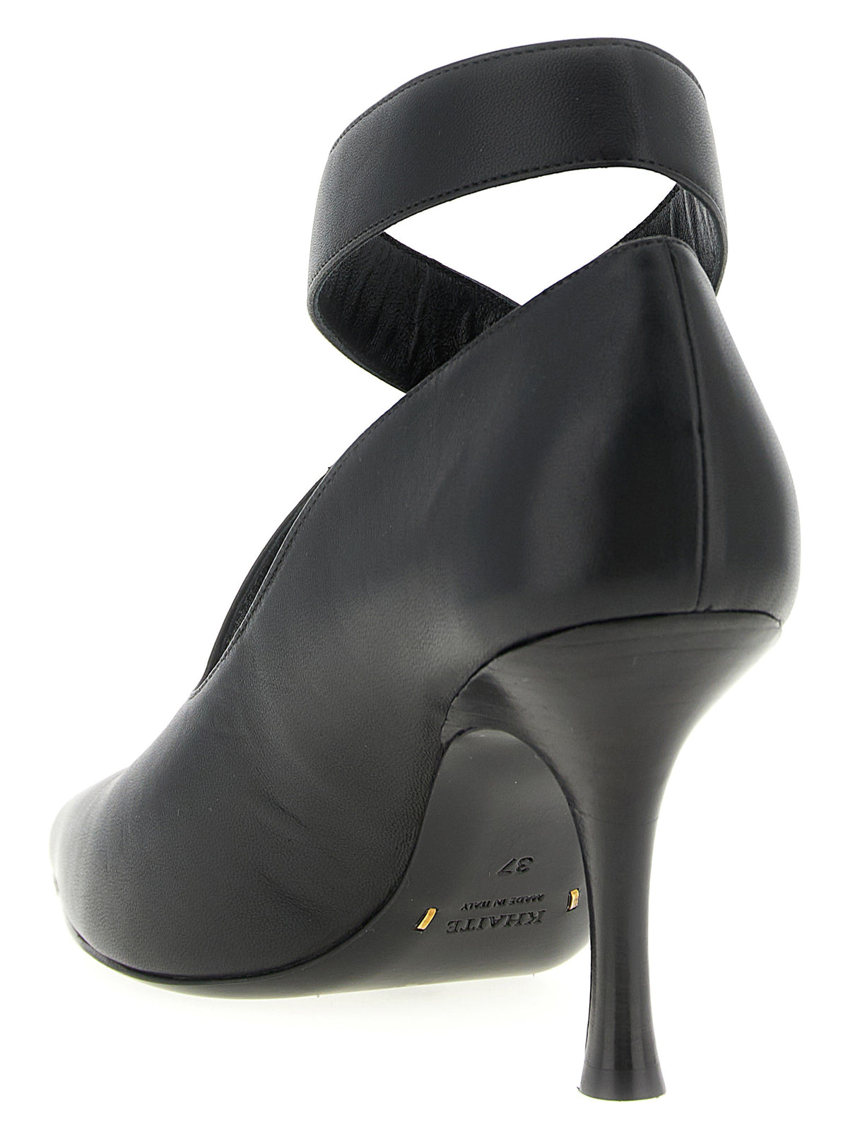 Khaite Black Lamb Leather High Heel Women's Pumps