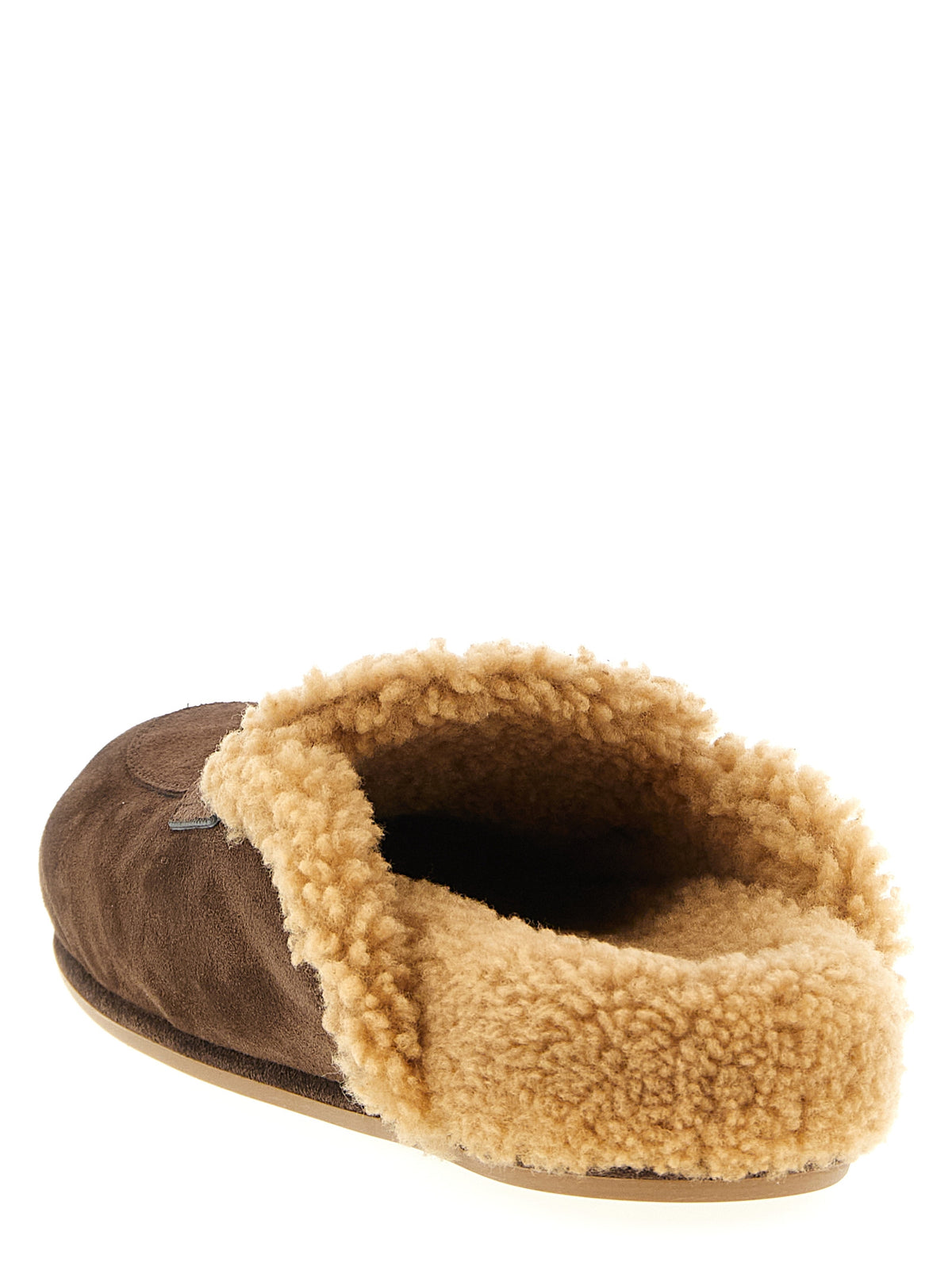 RENE CAOVILLA Brown Calfskin Women's Slides