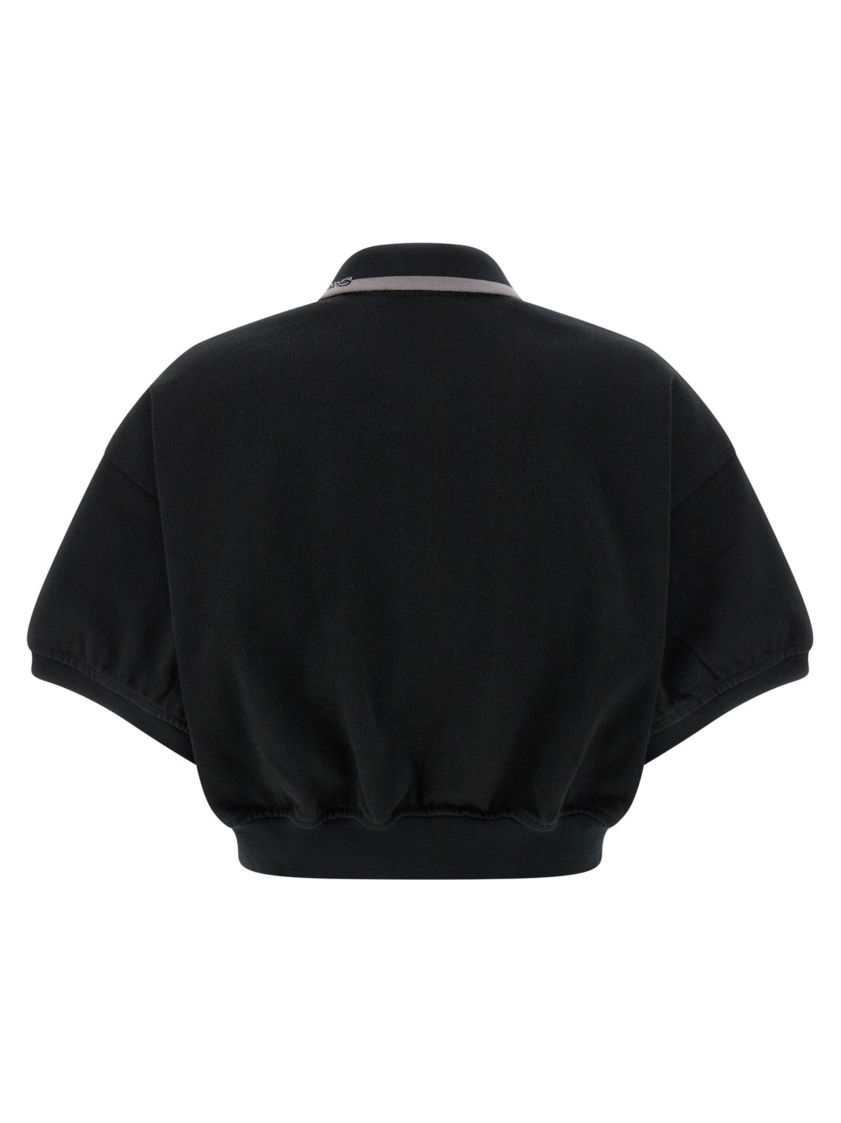 T BY ALEXANDER WANG Black Cotton Polo Women's Shirt