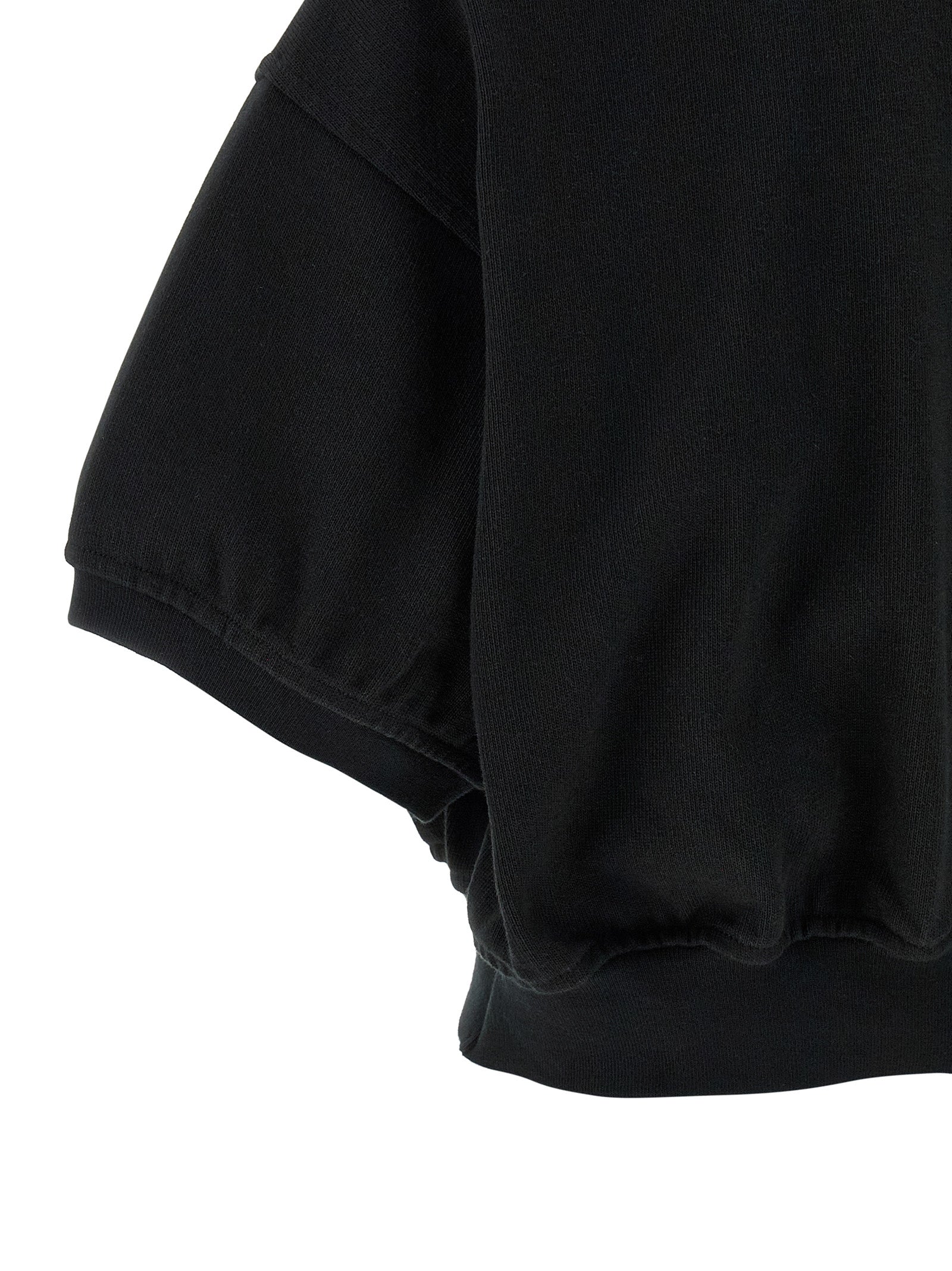 T BY ALEXANDER WANG Black Cotton Polo Women's Shirt