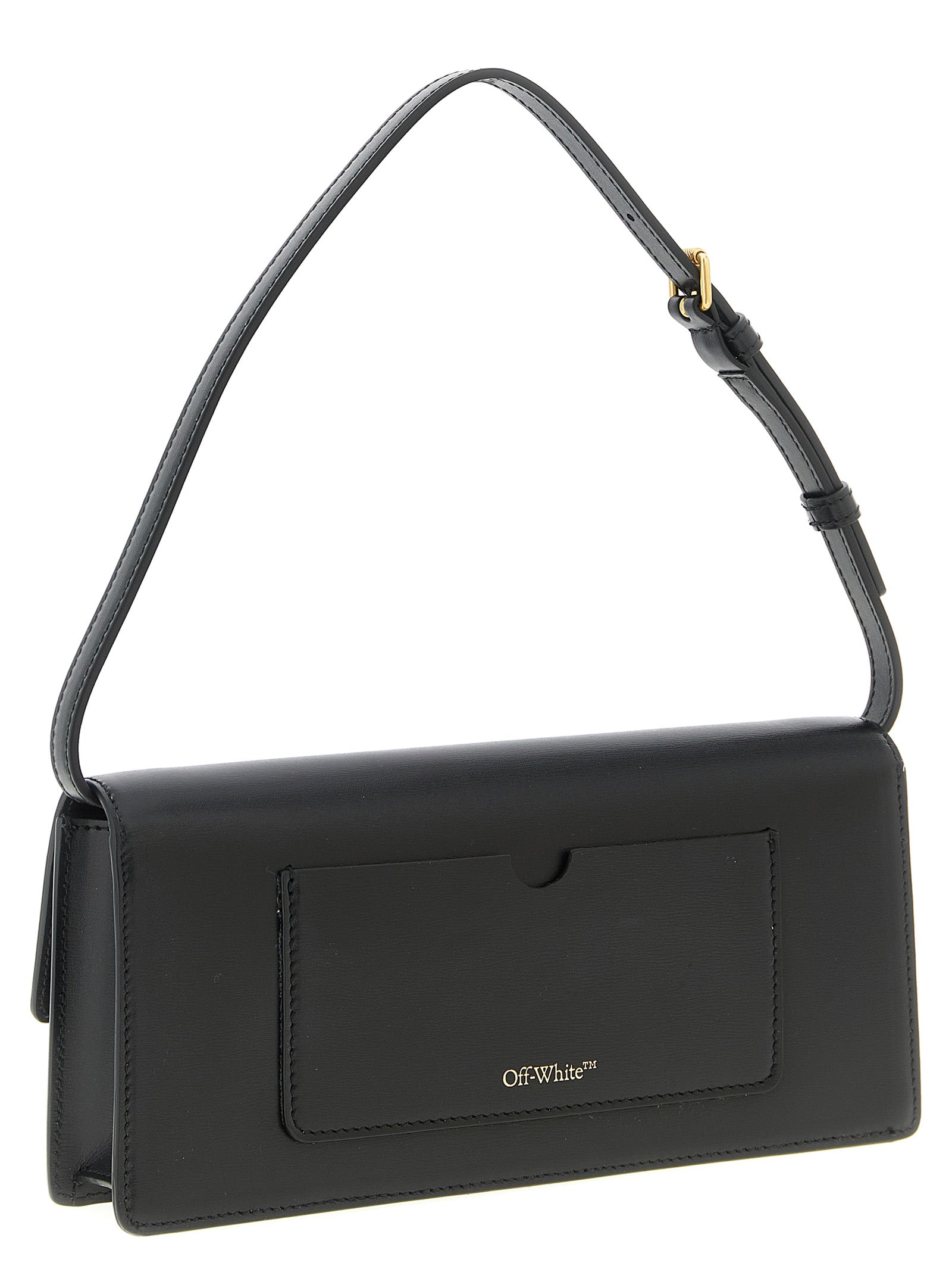 Off-White Black Polyester Shoulder Women's Bag