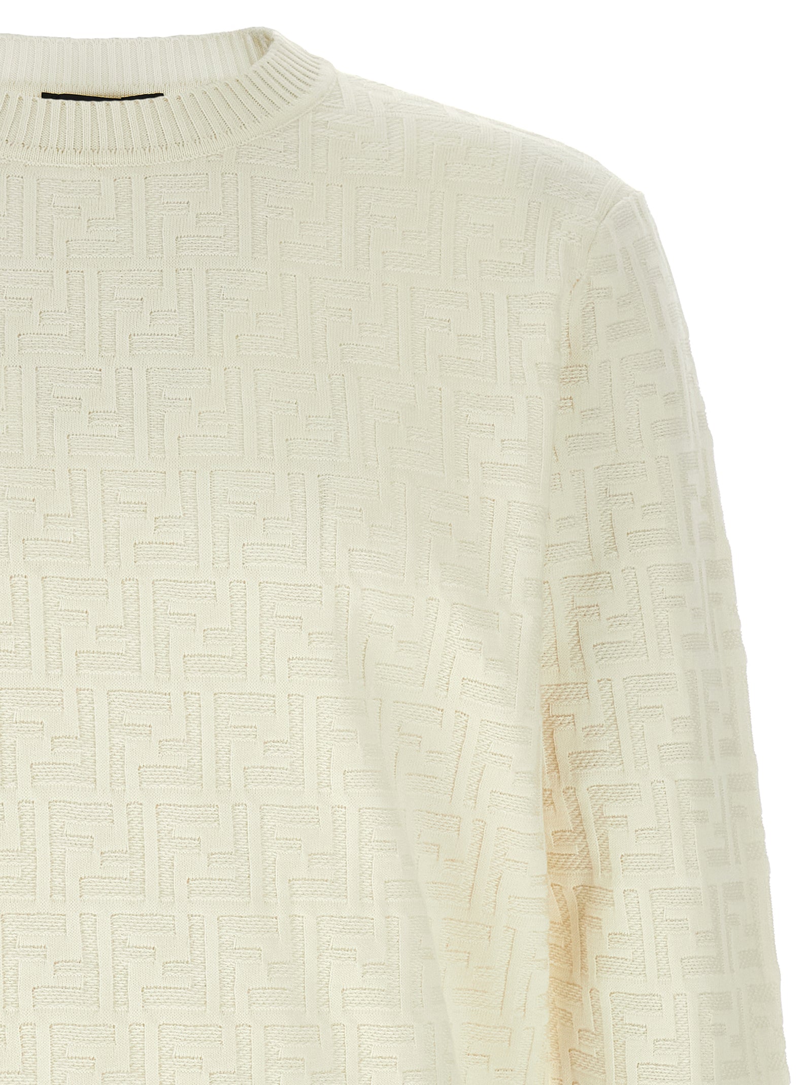 Fendi White Cotton Men's Cardigan