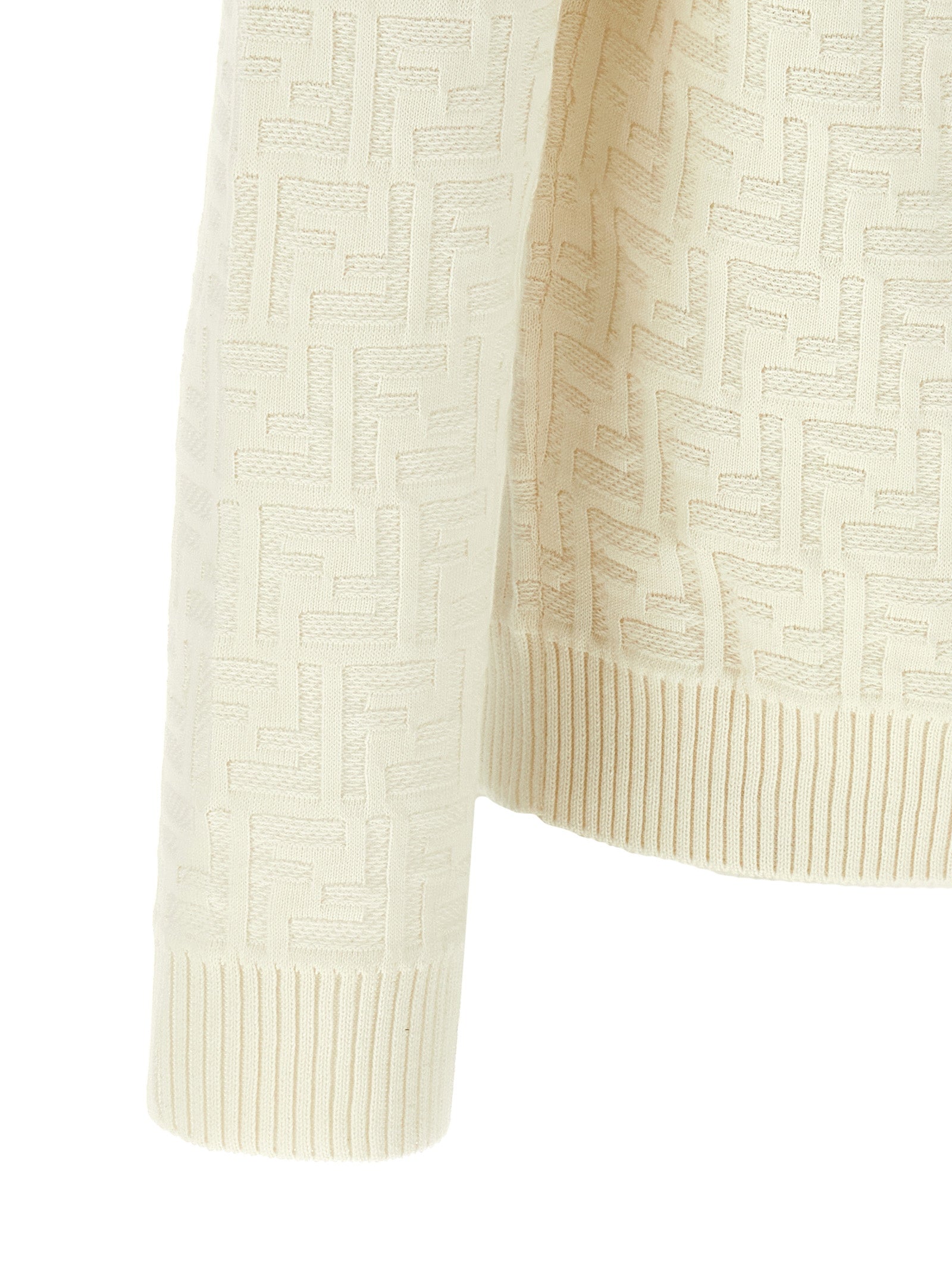 Fendi White Cotton Men's Cardigan