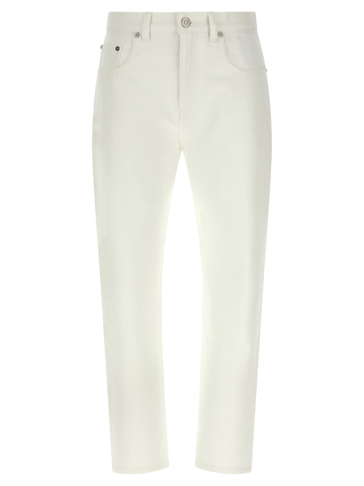 Victoria Beckham White Cotton High-Waisted Women's Jean