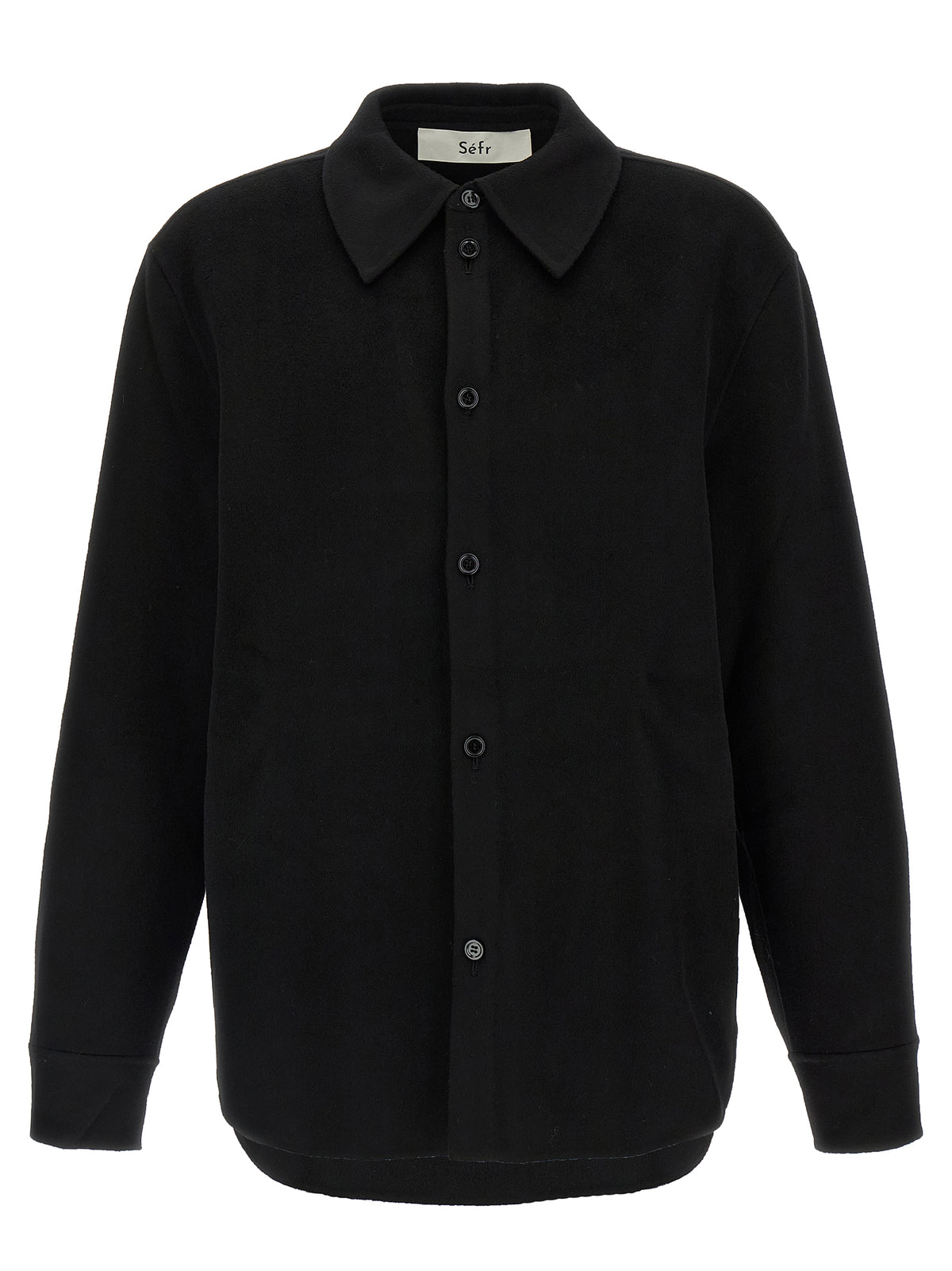 SÉFR Black Wool Men's Blouse