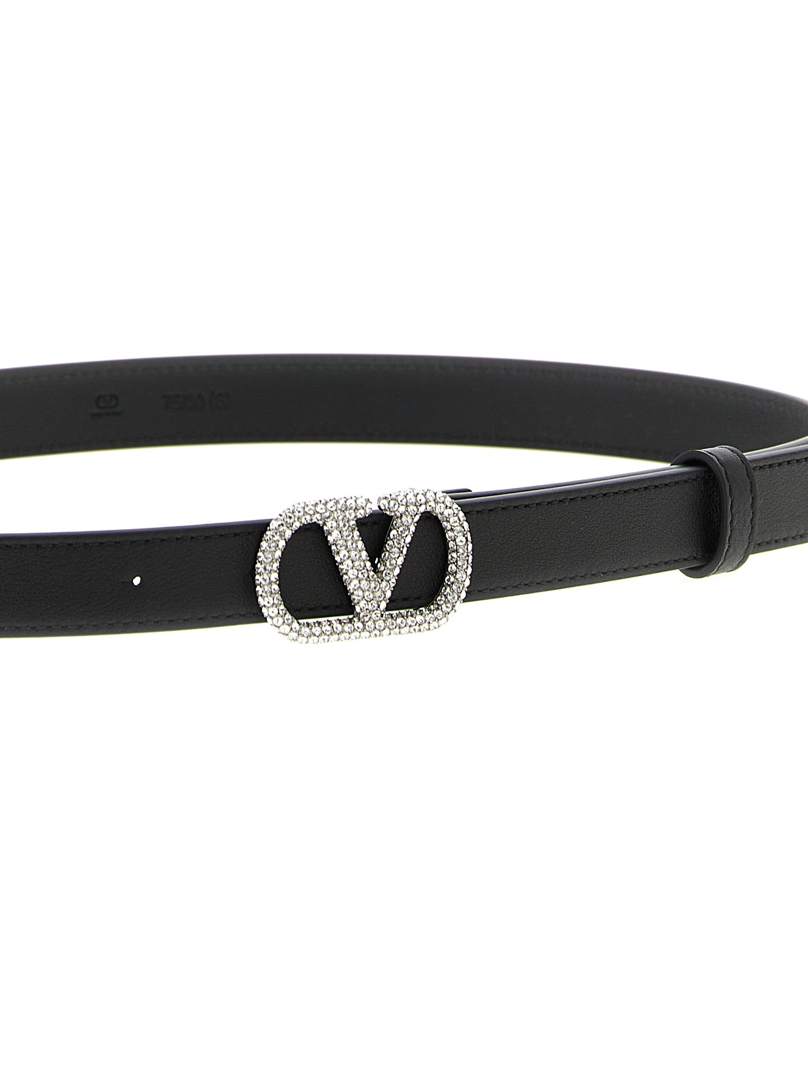 Valentino Garavani Black Calfskin Regular Women's Belt