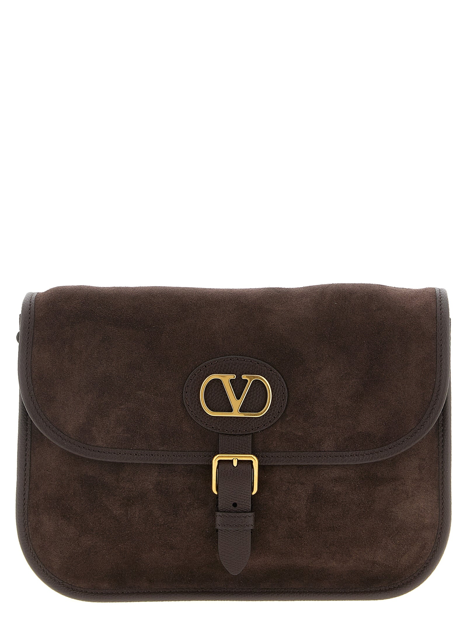 Valentino Garavani Brown Cowhide Crossbody Men's Bag