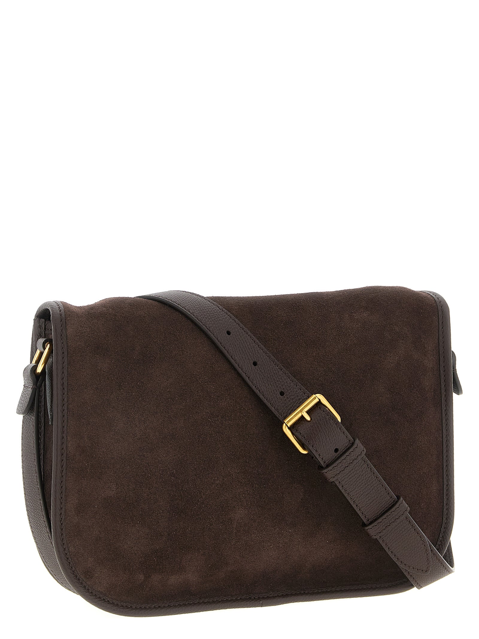Valentino Garavani Brown Cowhide Crossbody Men's Bag