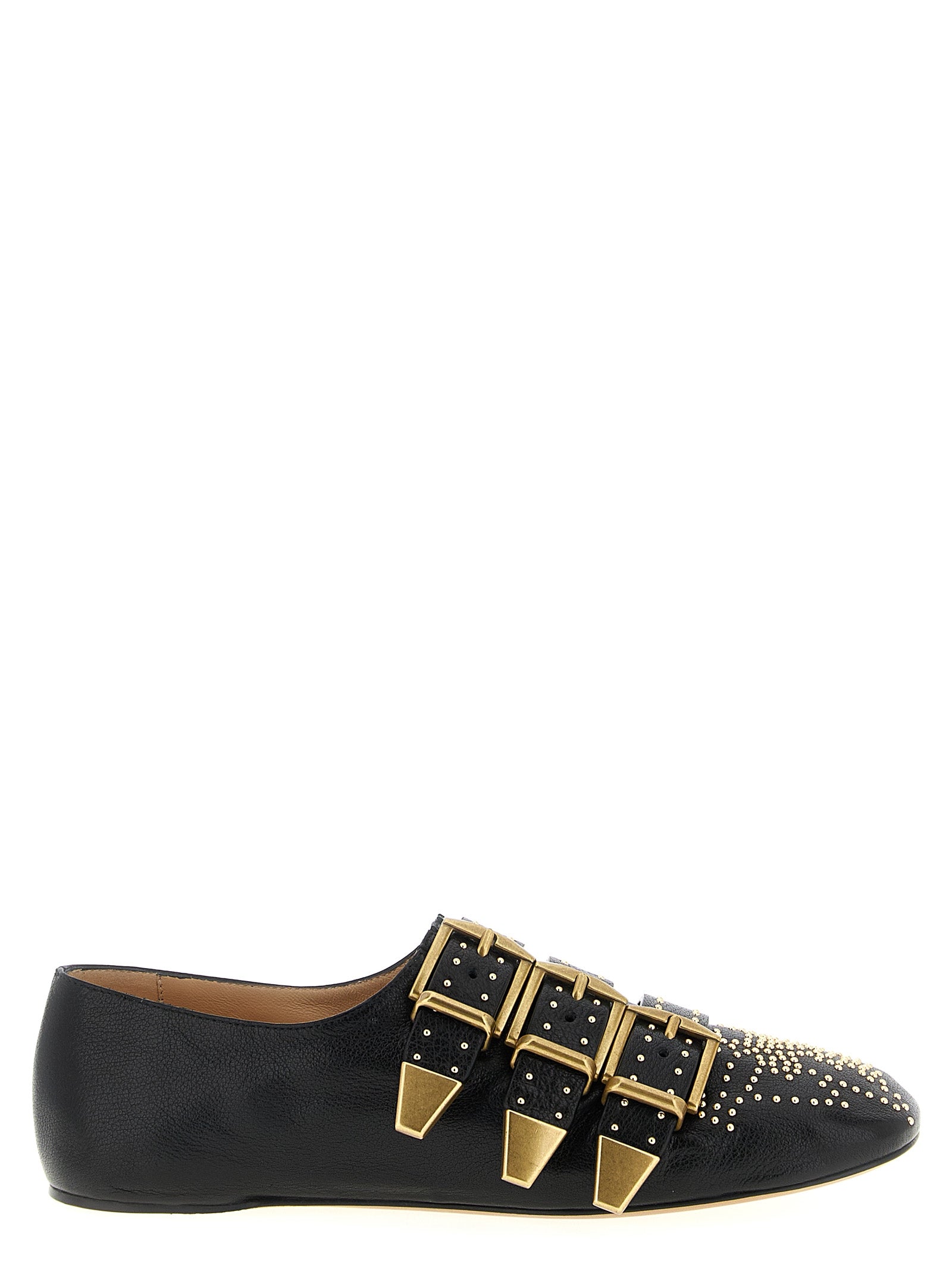Chloé Black Lamb Leather Ballet Women's Flats