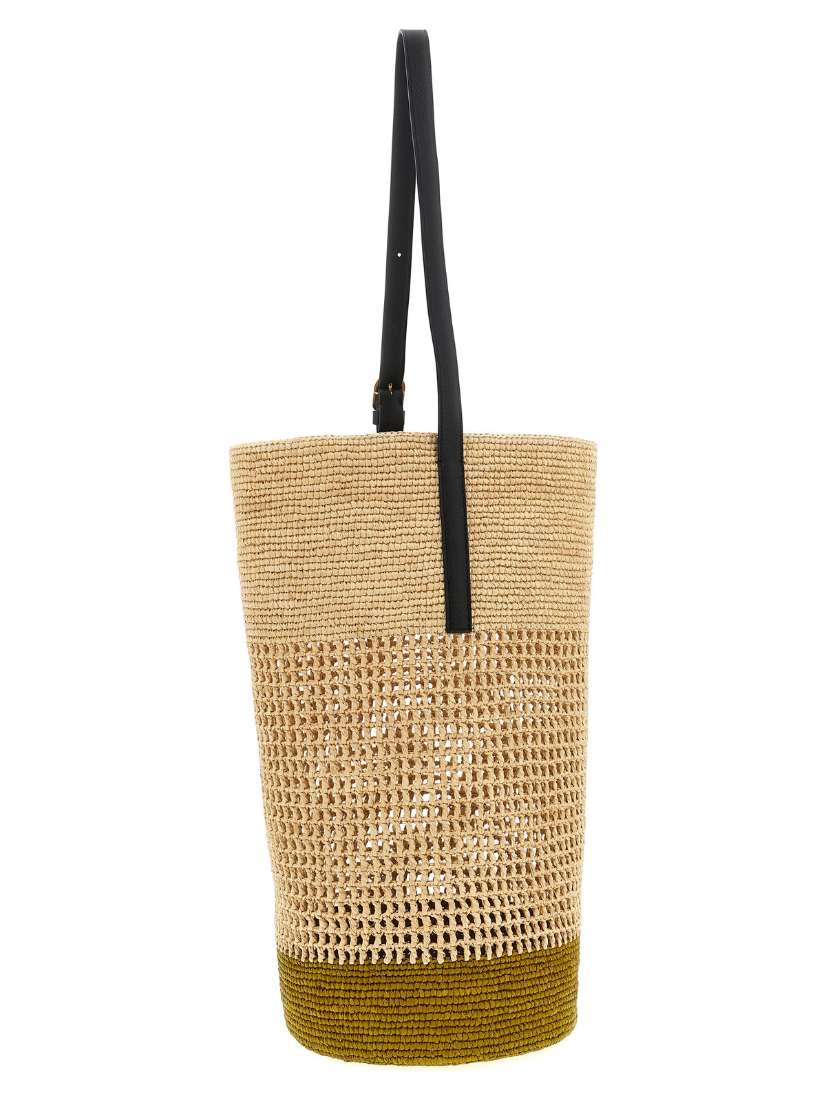Khaite Beige Sisal Shoulder Women's Bag