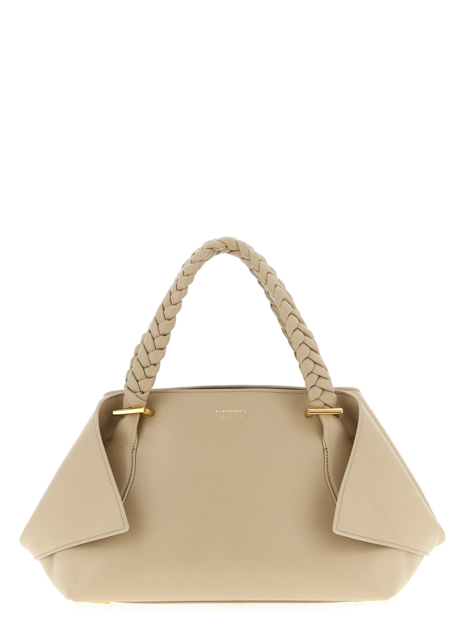Ferragamo Gray Calfskin Women's Handbag