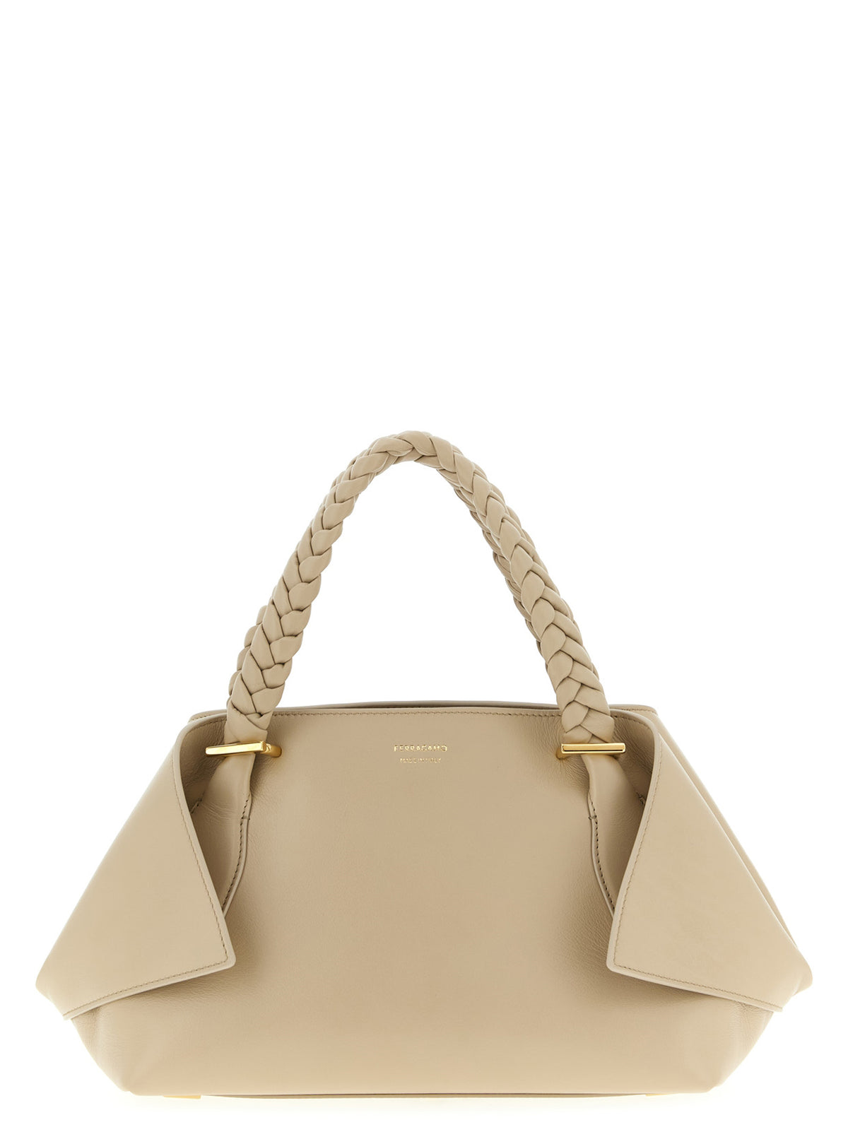 Ferragamo Gray Calfskin Women's Handbag