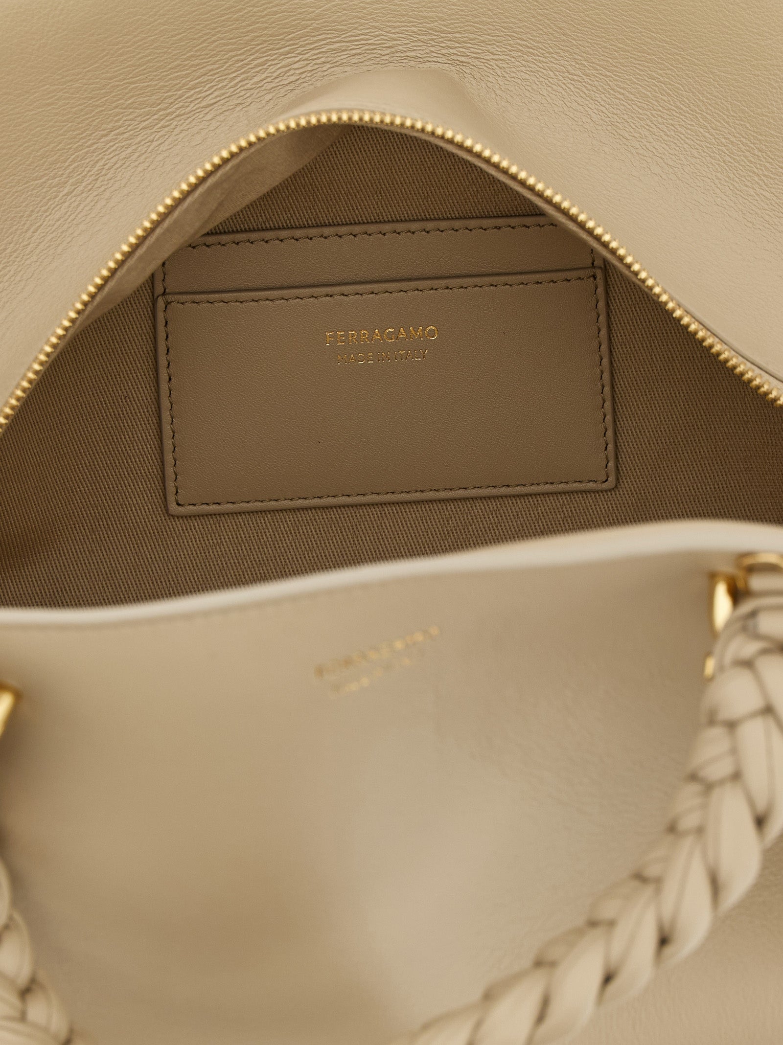 Ferragamo Gray Calfskin Women's Handbag